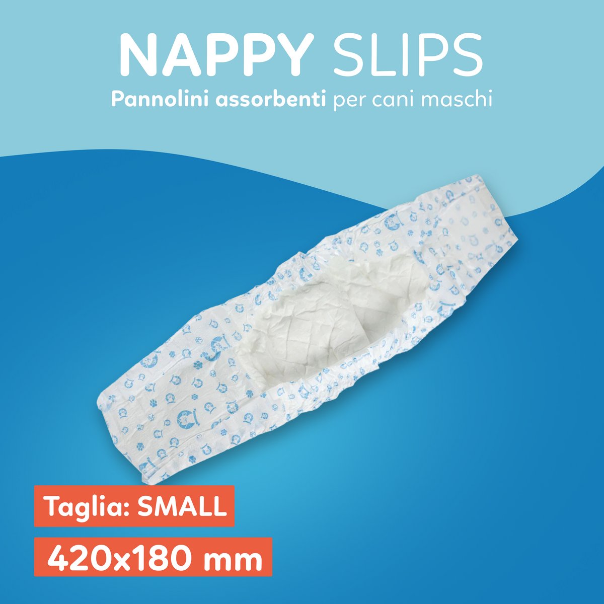 AQPET FRIENDS Nappy Slips Pañales de banda para perros machos 36 unidades Absorbentes Higiene diaria