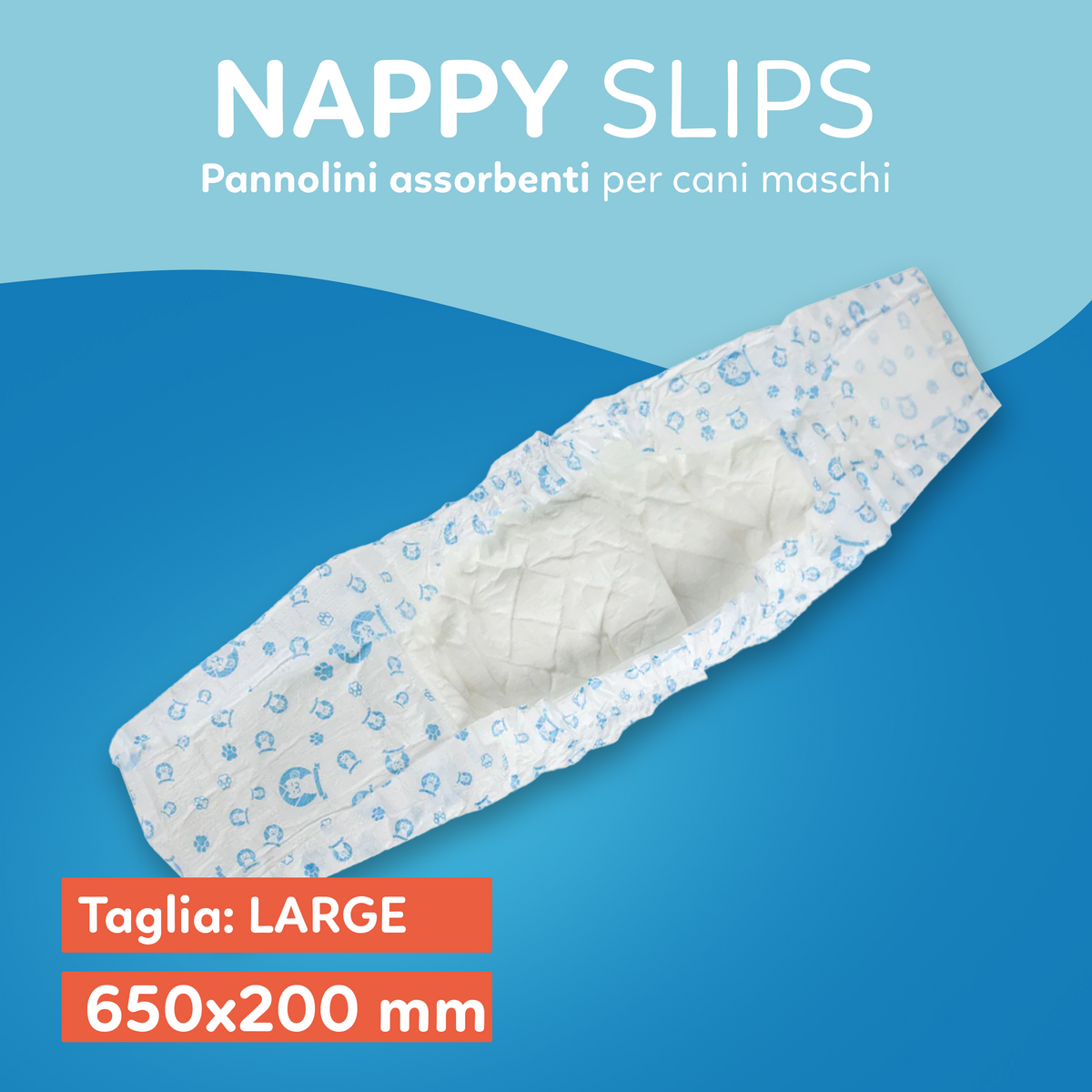 AQPET FRIENDS Nappy Slips Pañales de banda para perros machos 36 unidades Absorbentes Higiene diaria