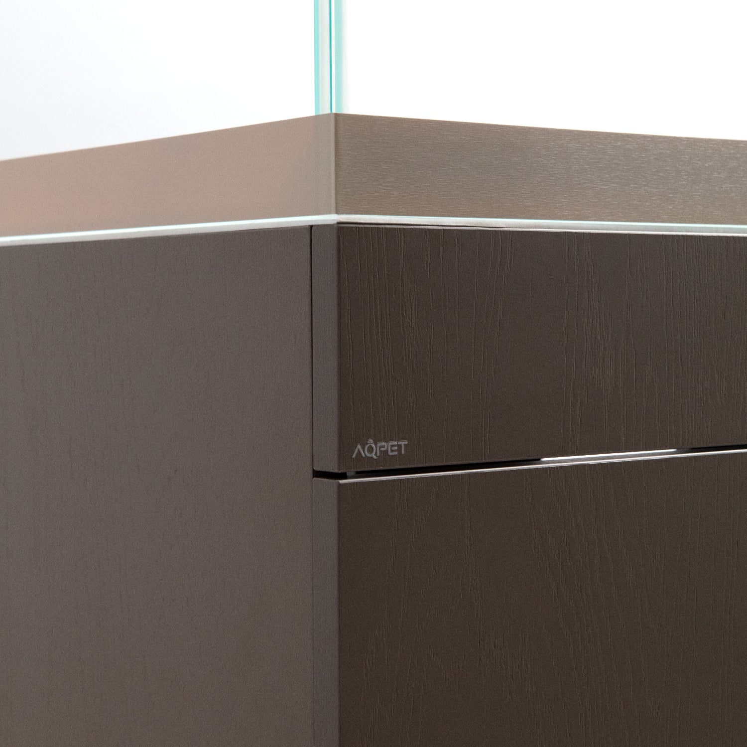 AQPET ACQUARIO RIVERIUM PLUS 90X50X55 H - 10 MM EXT. - CON LUCE LED, FILTRO ESTERNO E SUPPORTO BIANCO