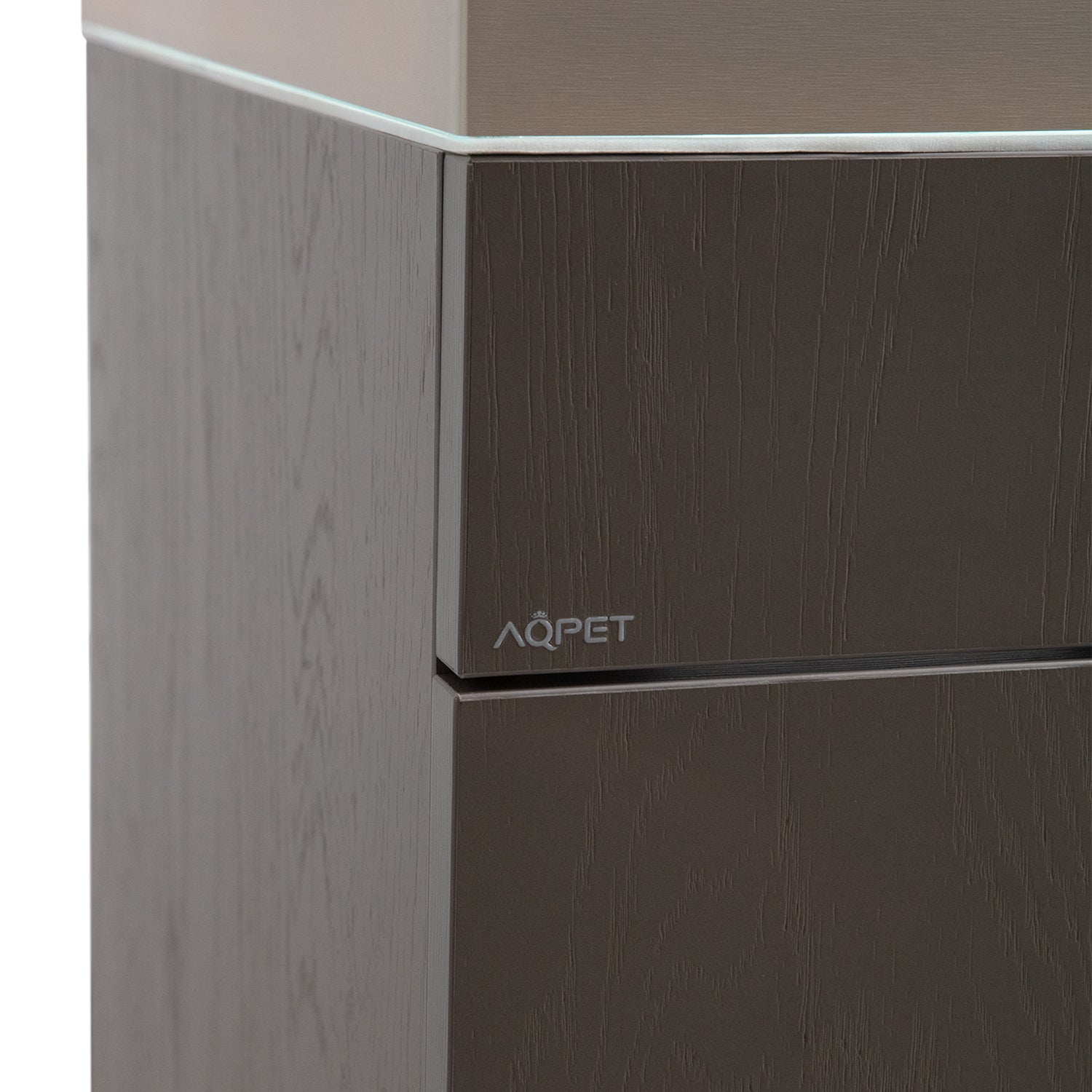 AQPET ACQUARIO RIVERIUM PLUS 90X50X55 H - 10 MM EXT. - CON LUCE LED, FILTRO ESTERNO E SUPPORTO BIANCO