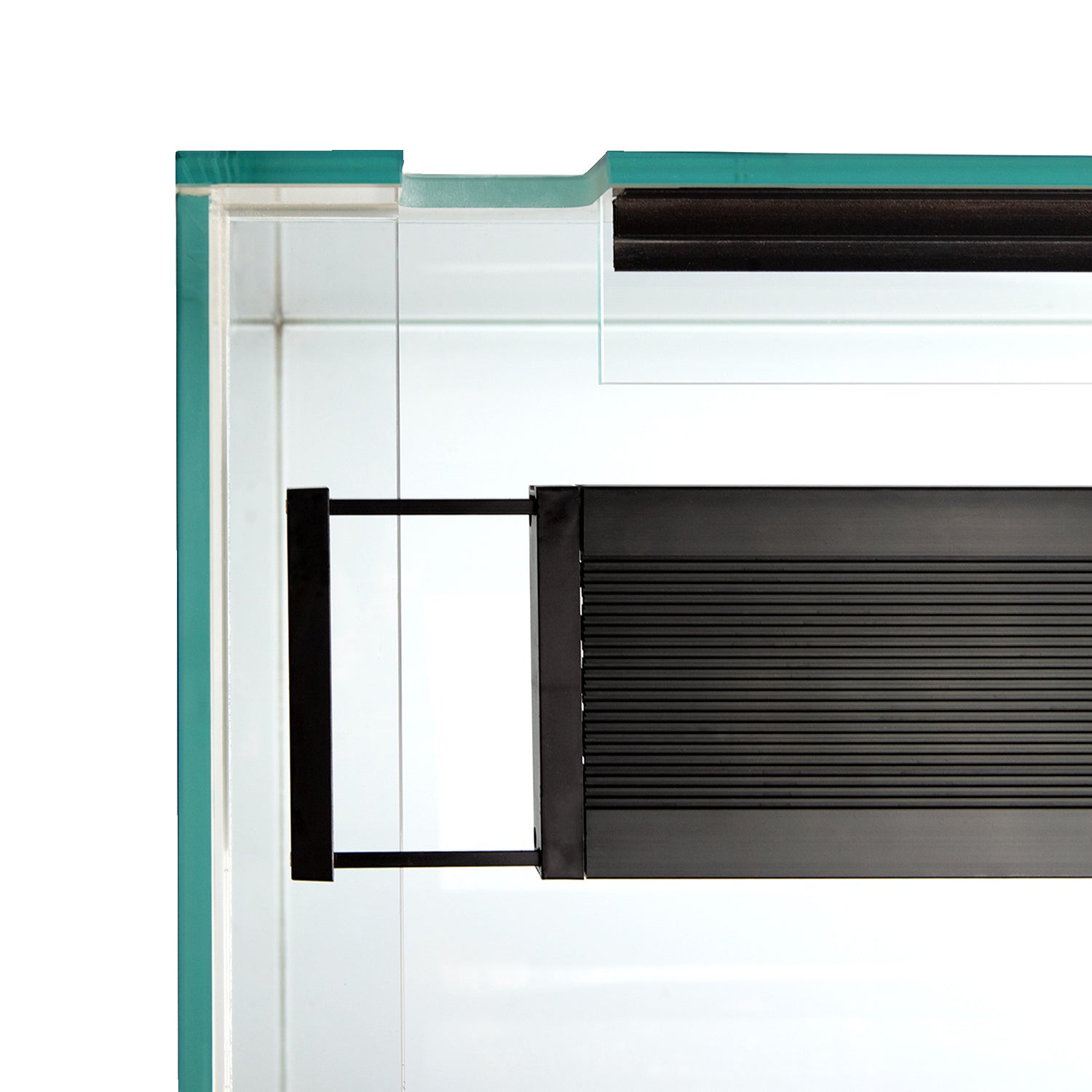 AQPET ACQUARIO RIVERIUM PLUS 90X50X55 H - 10 MM EXT. - CON LUCE LED, FILTRO ESTERNO E SUPPORTO BIANCO