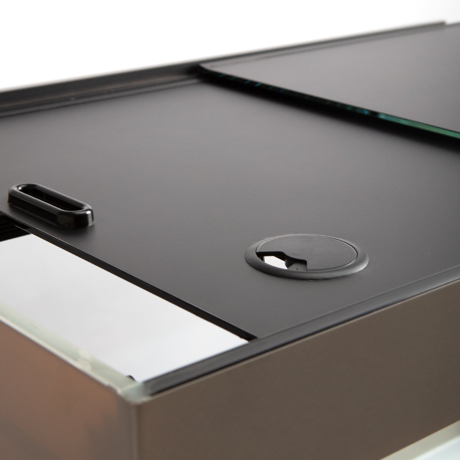 AQPET ACQUARIO RIVERIUM PLUS 90X50X55 H - 10 MM EXT. - CON LUCE LED, FILTRO ESTERNO E SUPPORTO BIANCO