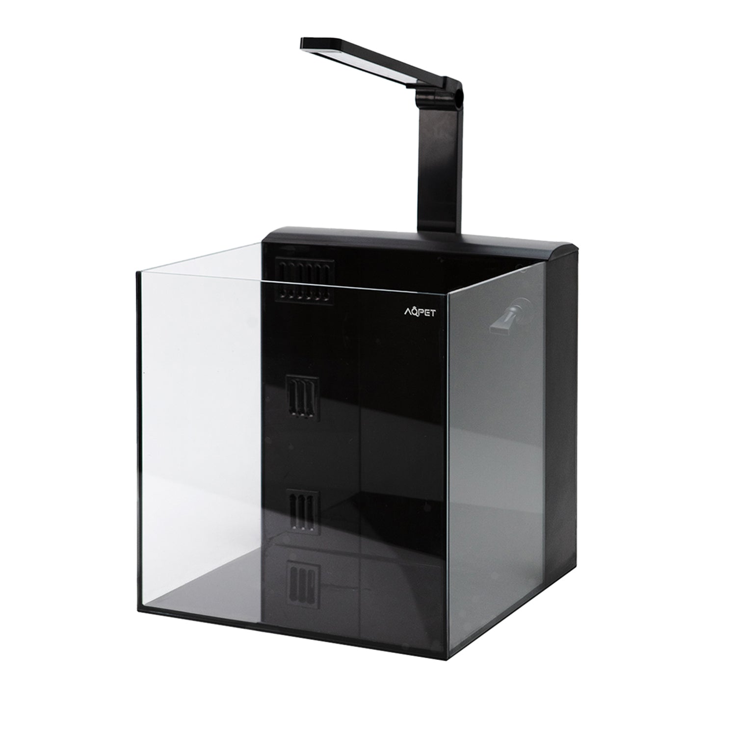 AQPET KUBIC 50 REAR BLACK - WITH REAR FILTER - 50X50X50 CM 8MM