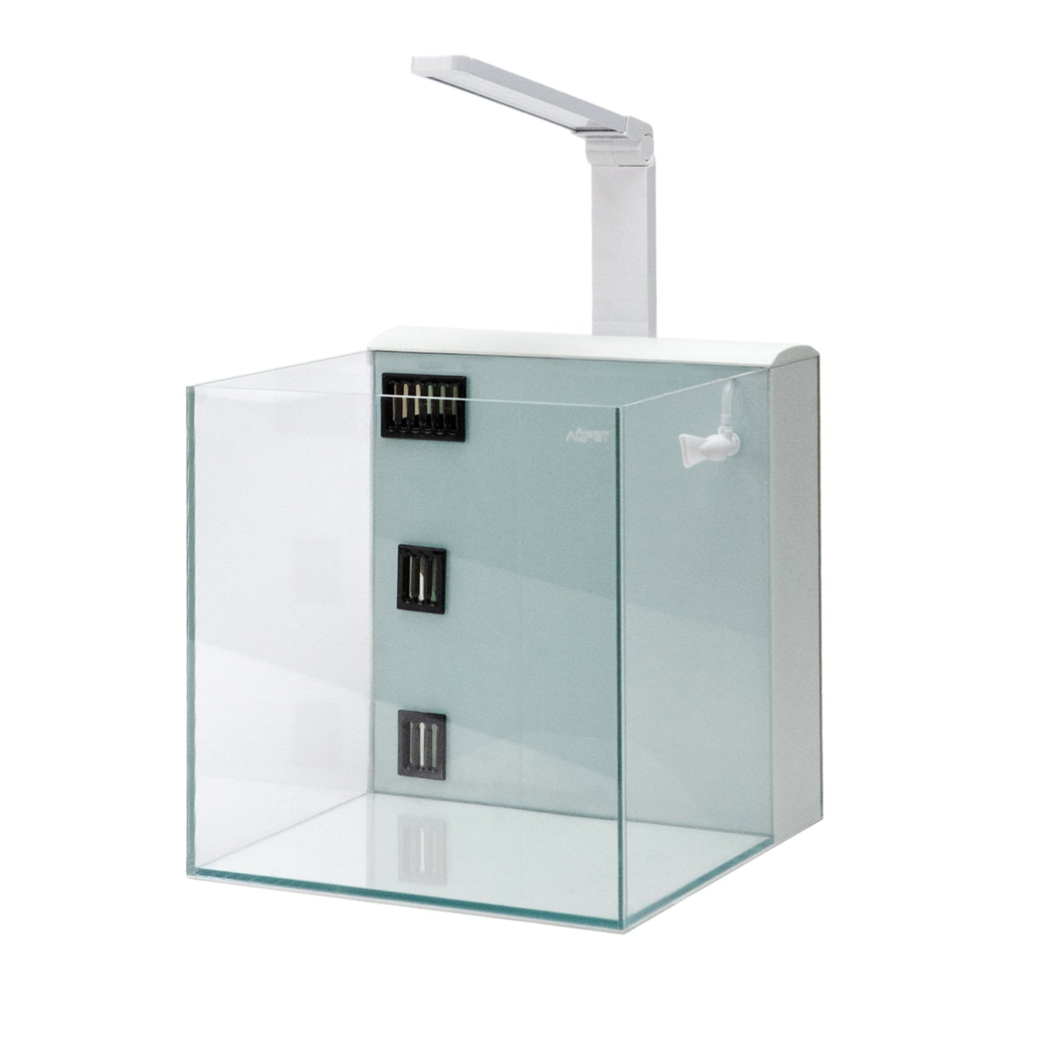 AQPET KUBIC 50 REAR WHITE - WITH REAR FILTER - 50X50X50 CM 8MM