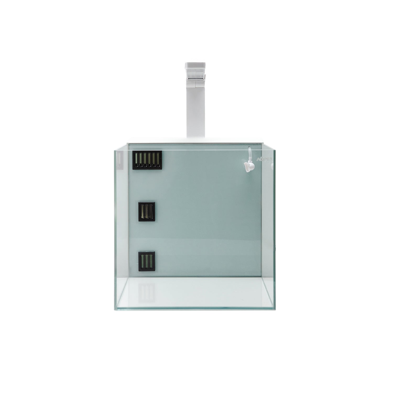 AQPET KUBIC 30 REAR WHITE - WITH REAR FILTER - 30X30X30 CM 5MM