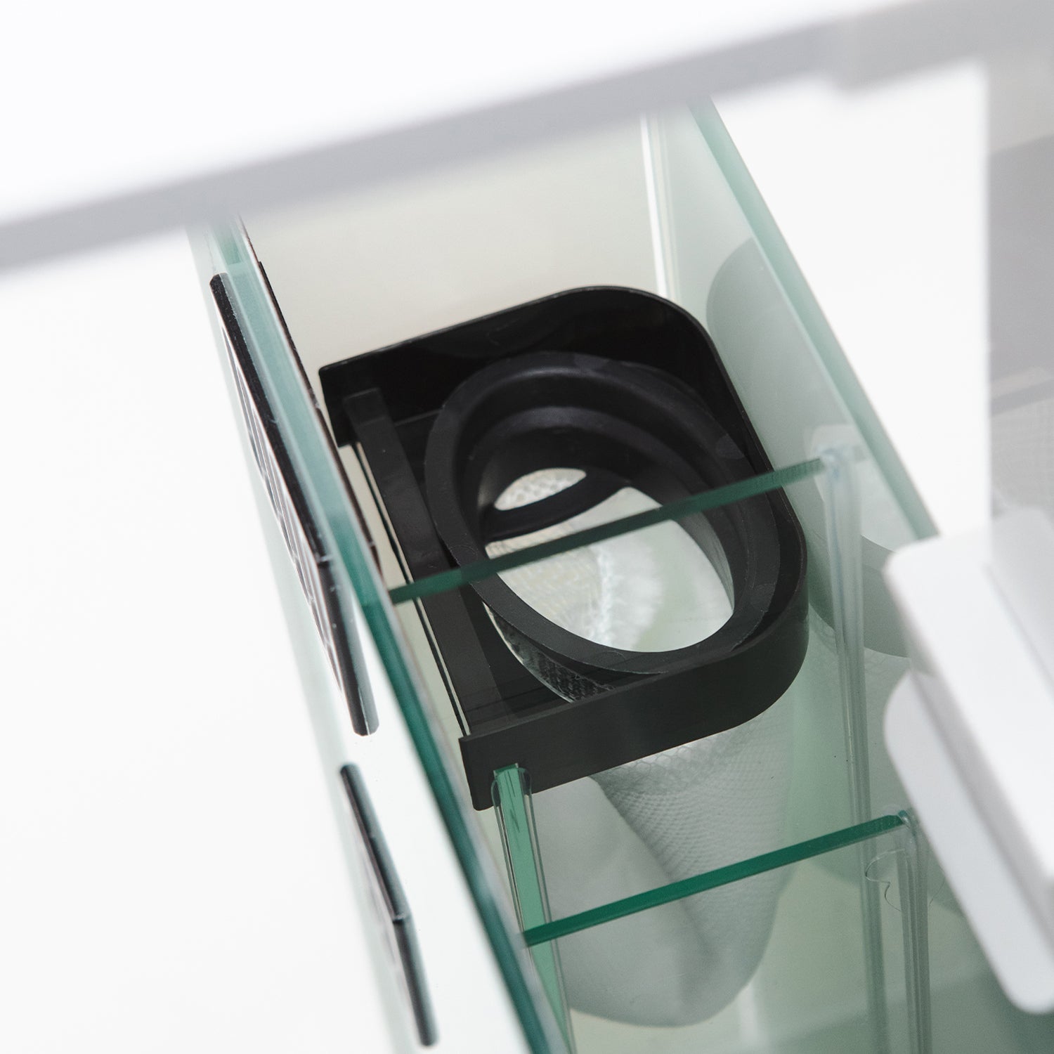 AQPET AQUA 60 REAR WHITE - WITH REAR FILTER - 60X30X30 CM 6 MM