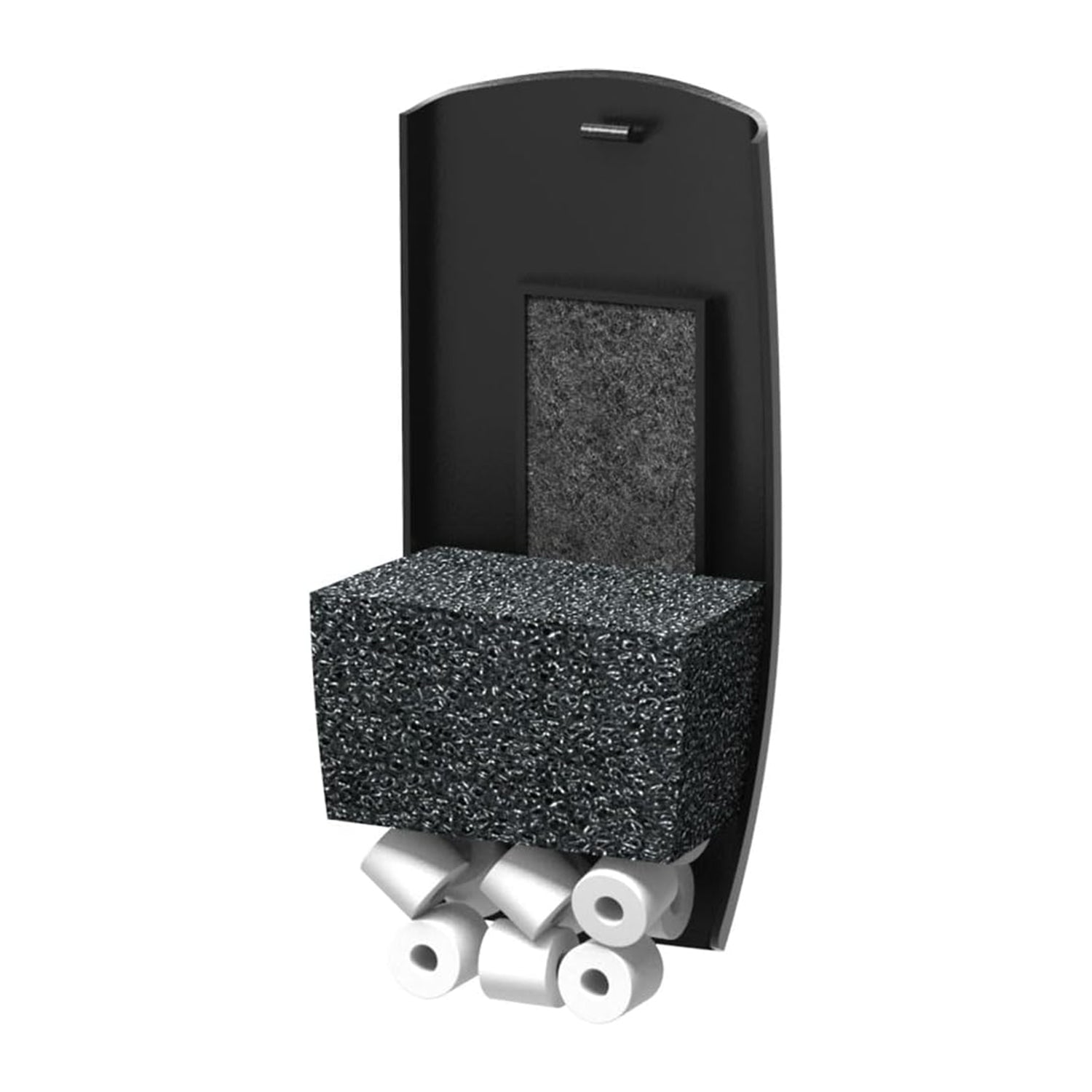 AQPET SIMPLY LED 30 BLACK AQUARIUM COMPLETE WITH LIGHT AND FILTER - 39X22X30 H CM