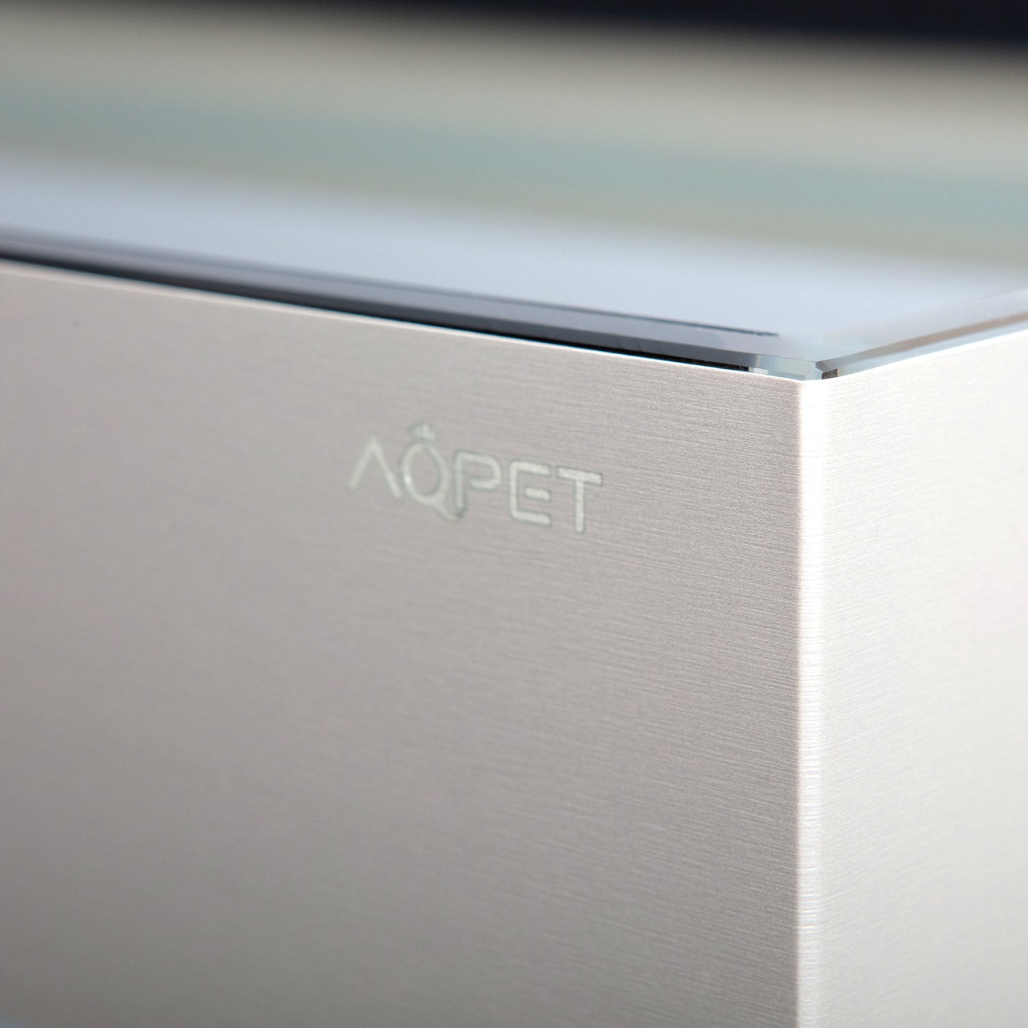 AQPET ACQUARIO RIVERIUM PLUS 90X50X55 H - 10 MM EXT. - CON LUCE LED, FILTRO ESTERNO E SUPPORTO BIANCO