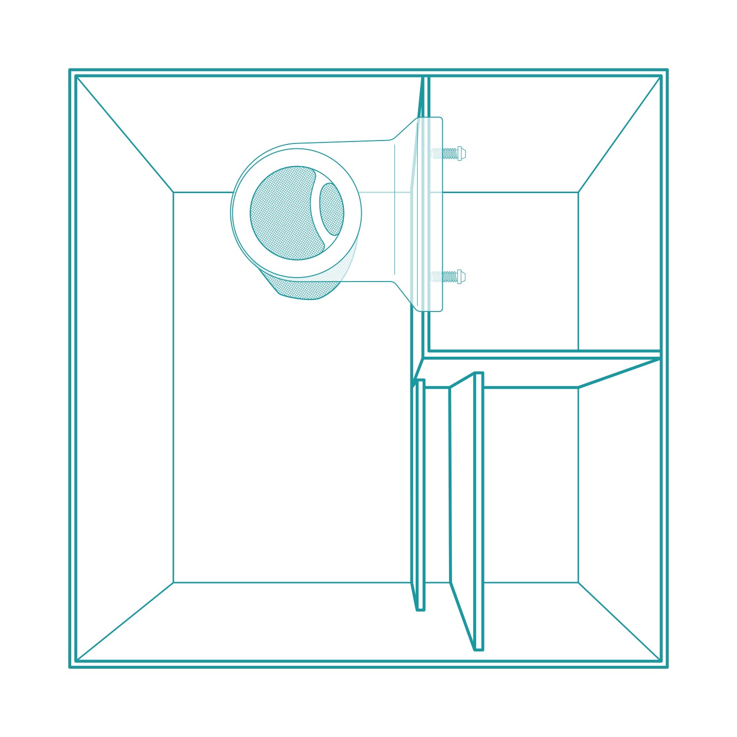 AQPET KIT ACQUARIO KUBIC 50 REEF IN VETRO EXTRACHIARO COLORE NERO