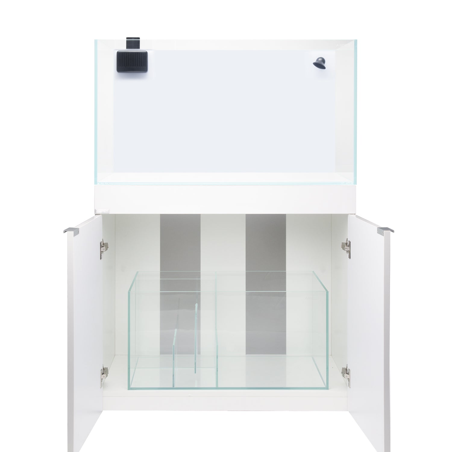 AQPET KIT ACQUARIO AQUA 90 REEF IN VETRO EXTRACHIARO COLORE TORTORA