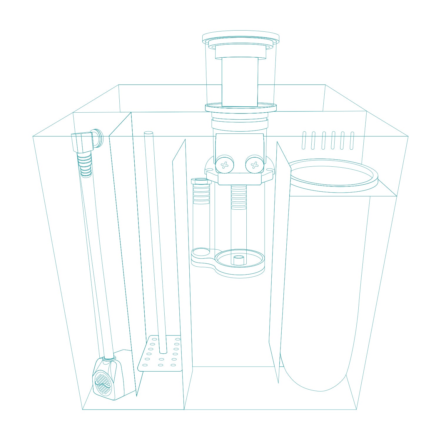 AQPET KUBIC **REEF BOX 40** ACQUARIO MARINO COMPLETO