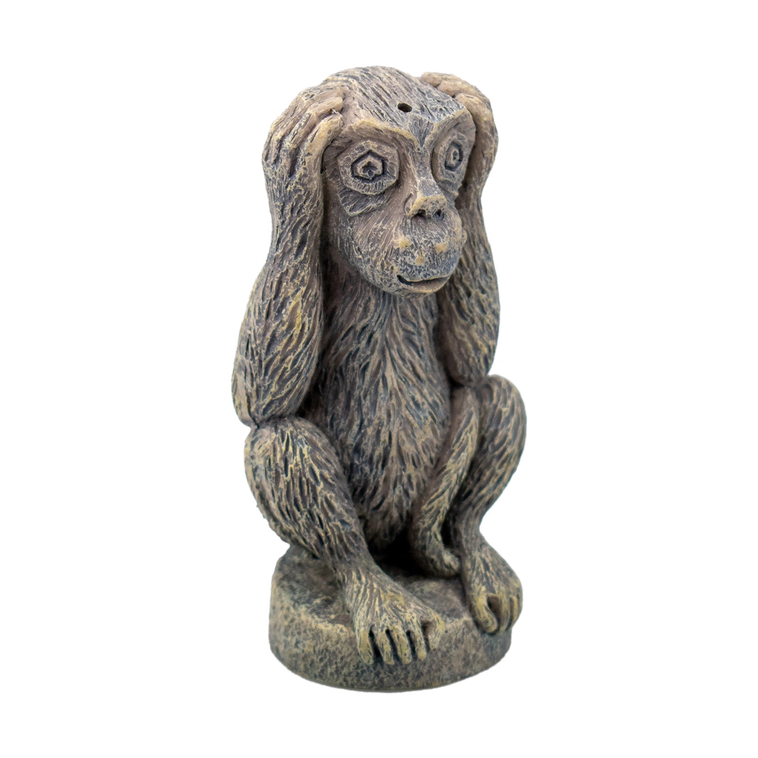 AQPET DECORART DECORI PER ACQUARI MOD. SCIMMIETTA NON SENTO 5.5*5.5*10.5
