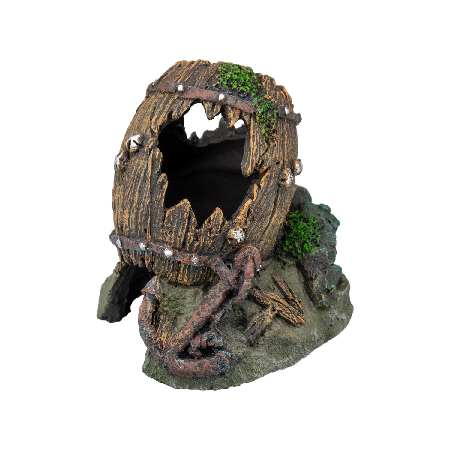 AQPET DECORART AQUARIUM DECORATIONS MOD. DEEP BARREL 12.5*11*12.5