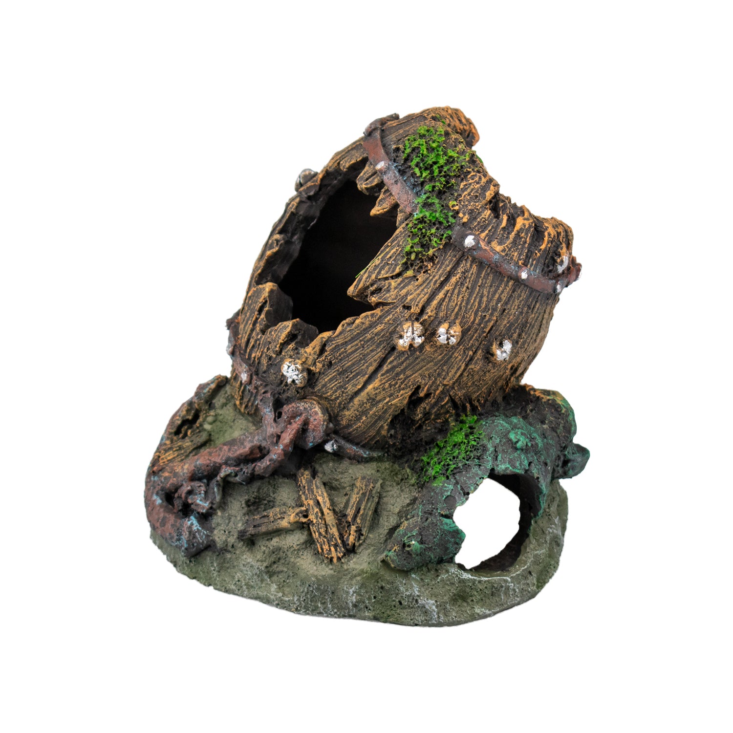 AQPET DECORART AQUARIUM DECORATIONS MOD. DEEP BARREL 12.5*11*12.5