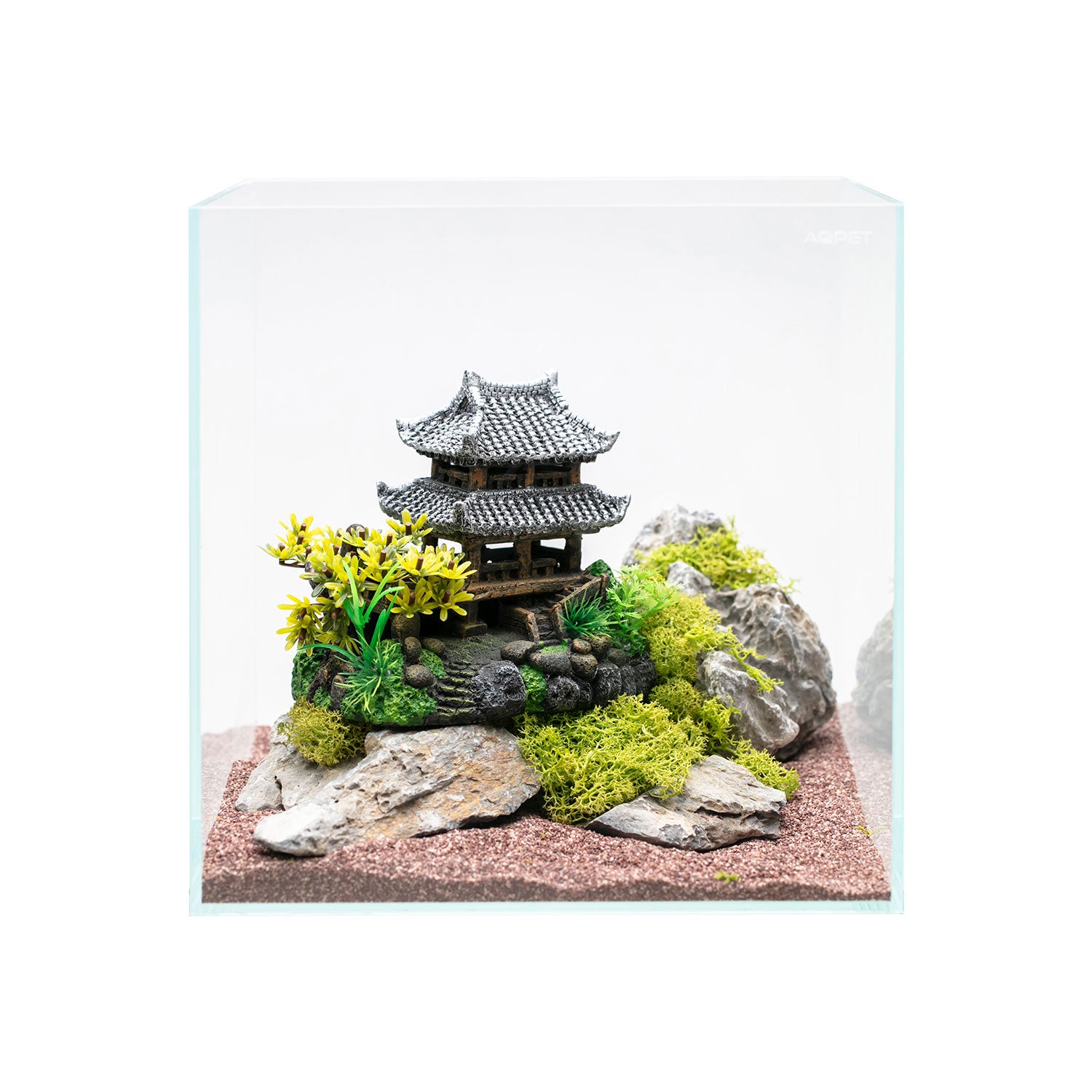 AQPET DECORART AQUARIUM DECORATIONS MOD. JAPAN TEMPLE 20*13.5*16