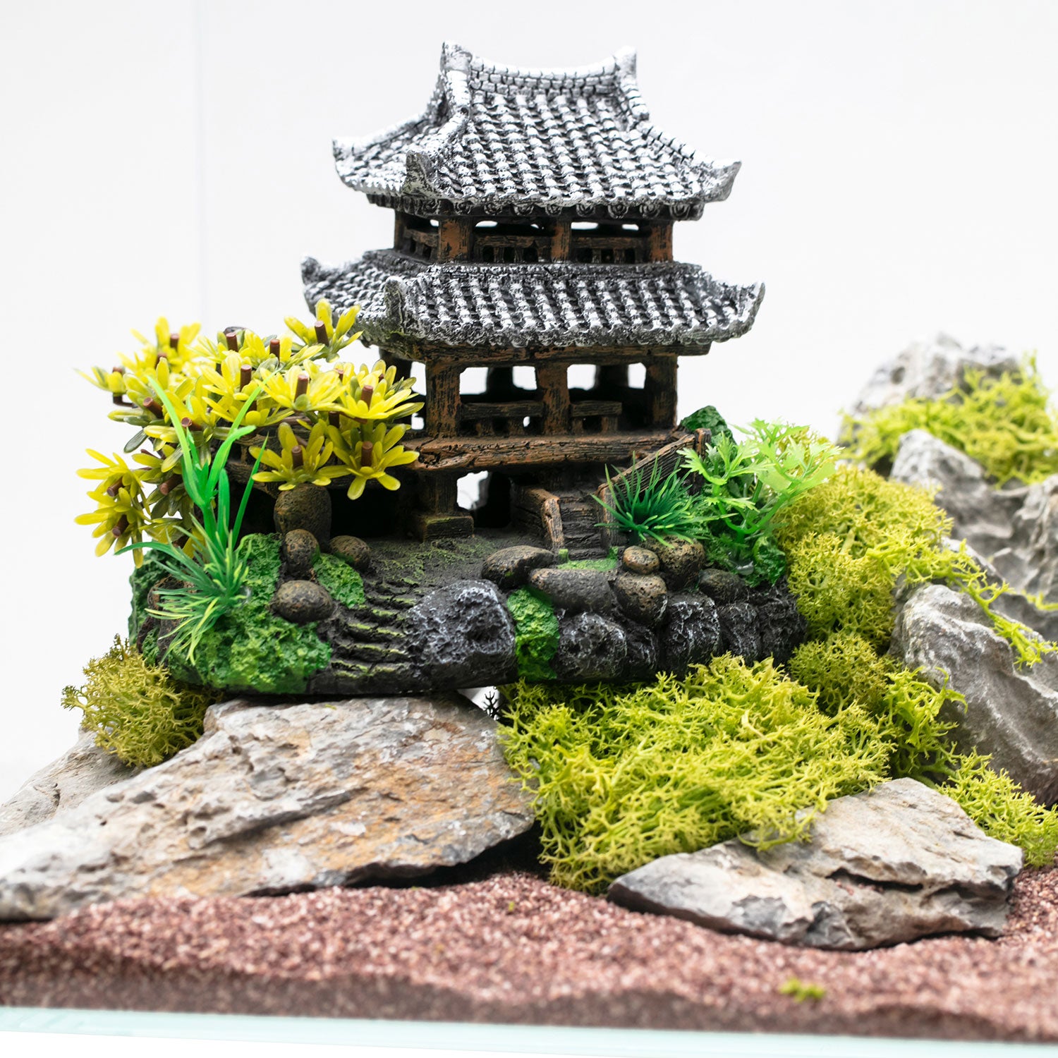 AQPET DECORART AQUARIUM DECORATIONS MOD. JAPAN TEMPLE 20*13.5*16