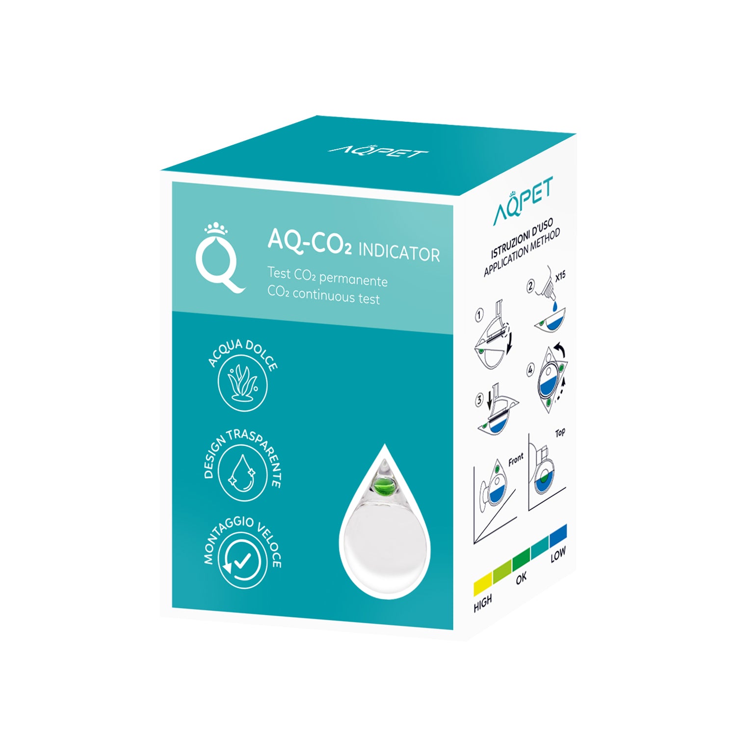 AQPET CO2 LIQUIDO INDICATOR INCLUSO SOLUZIONE 15 ML.