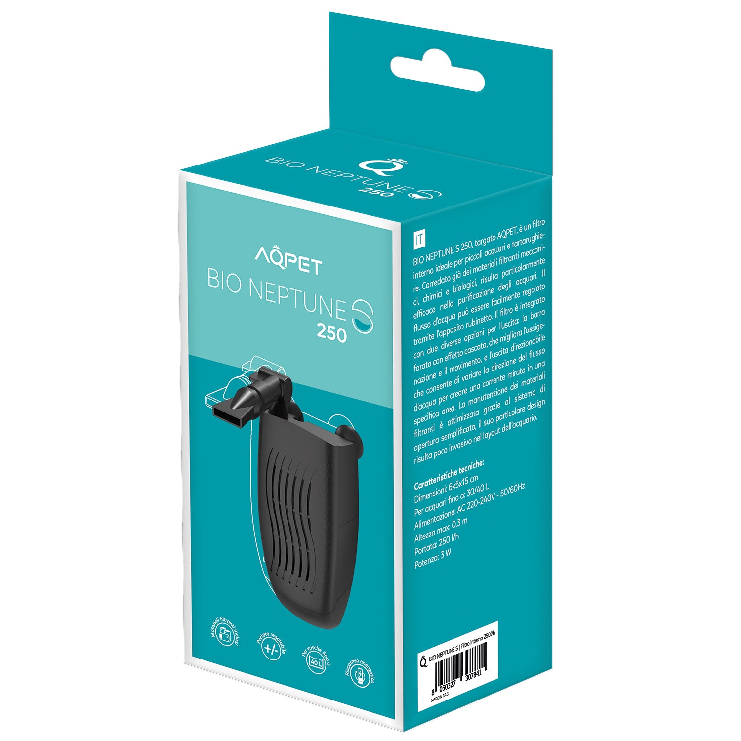 AQPET BIONEPTUNE S 250 LT /H FILTRO INTERNO