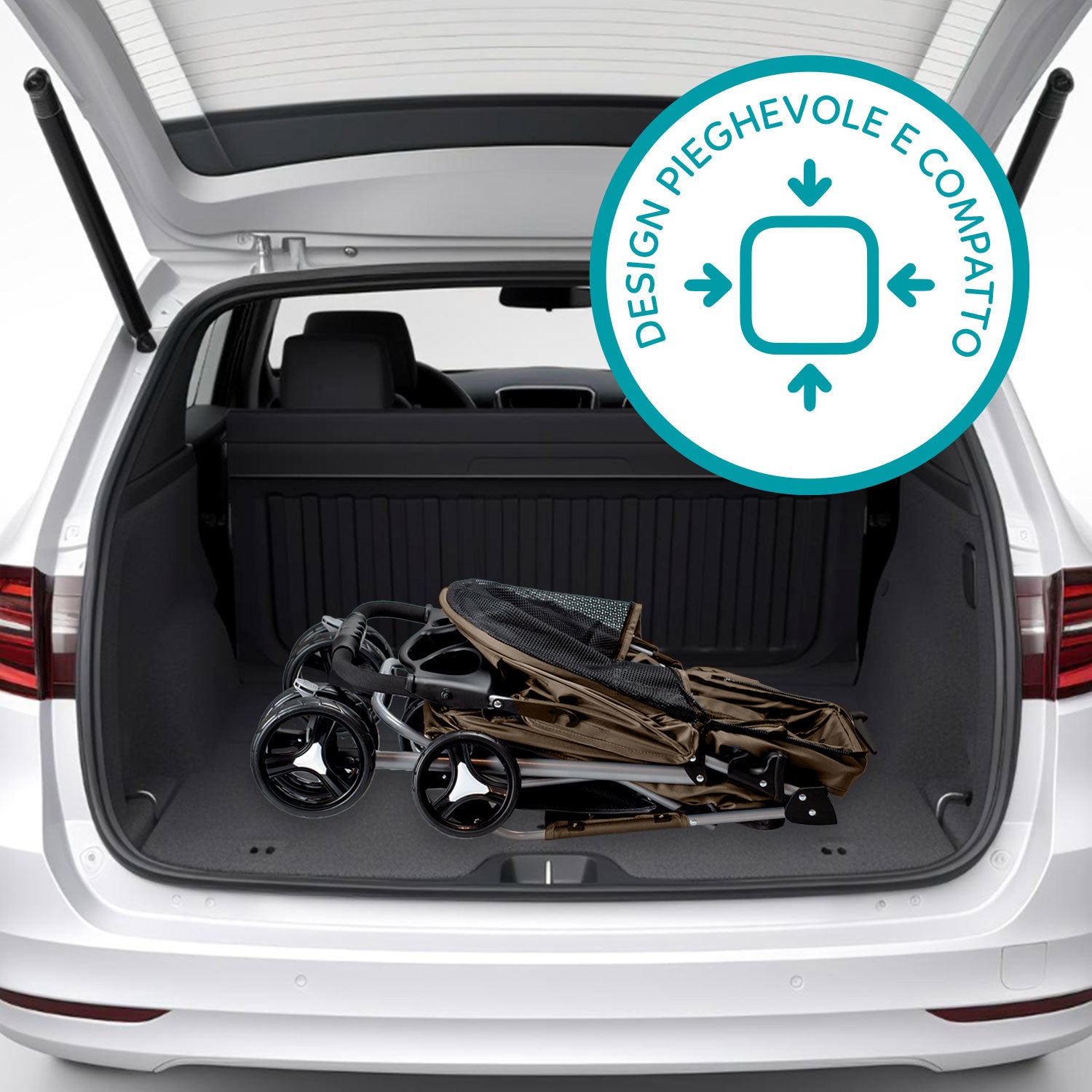 AQPET FRIENDS COMFORTABLE AND PRACTICAL STROLLER FOR MEDIUM/SMALL SIZE DOGS