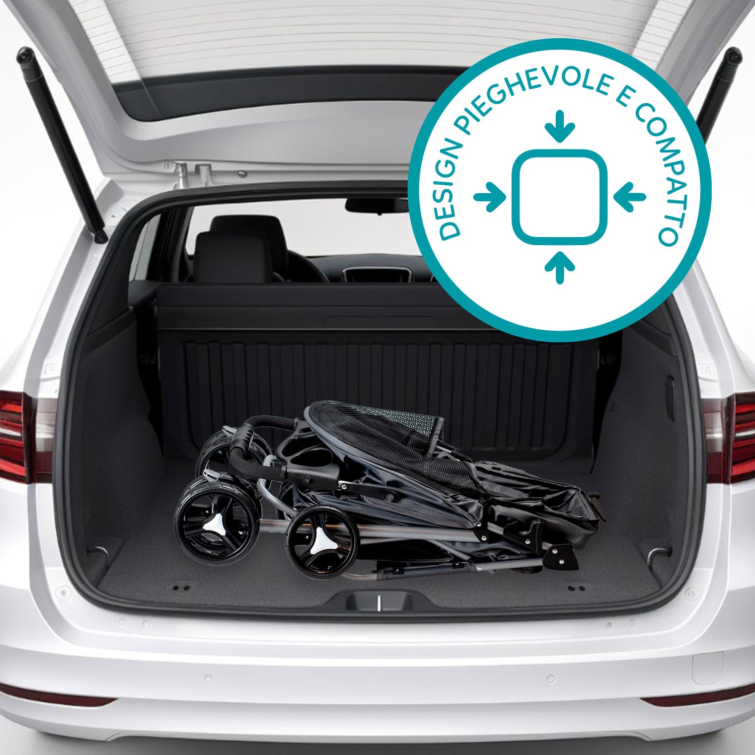 AQPET FRIENDS COMFORTABLE AND PRACTICAL STROLLER FOR MEDIUM/SMALL SIZE DOGS