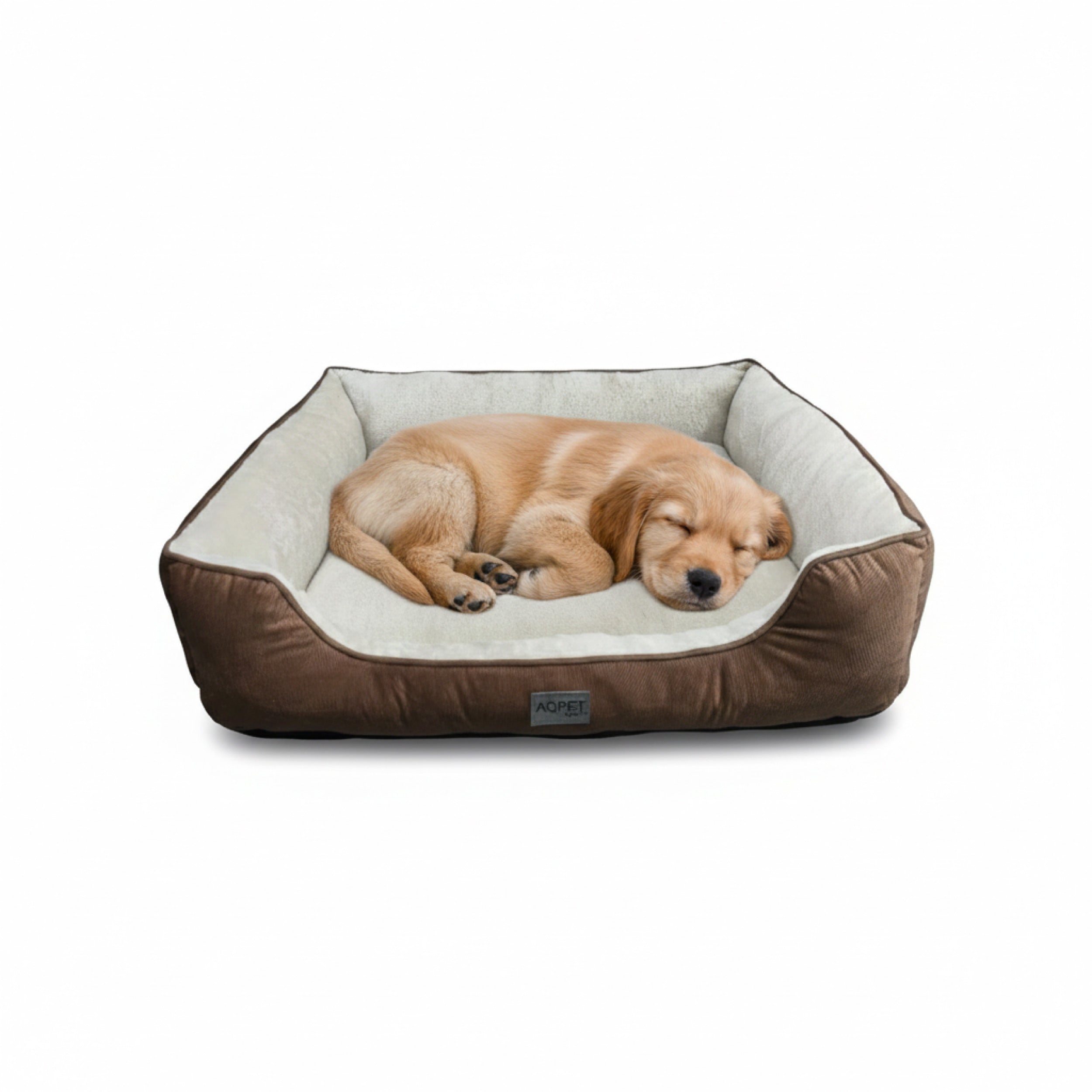 AQPET FRIENDS Cuccia per Cani e Gatti da Interno con Cuscino Morbido – Lavabile con base antiscivolo – Lettino Confortevole per Animali Domestici
