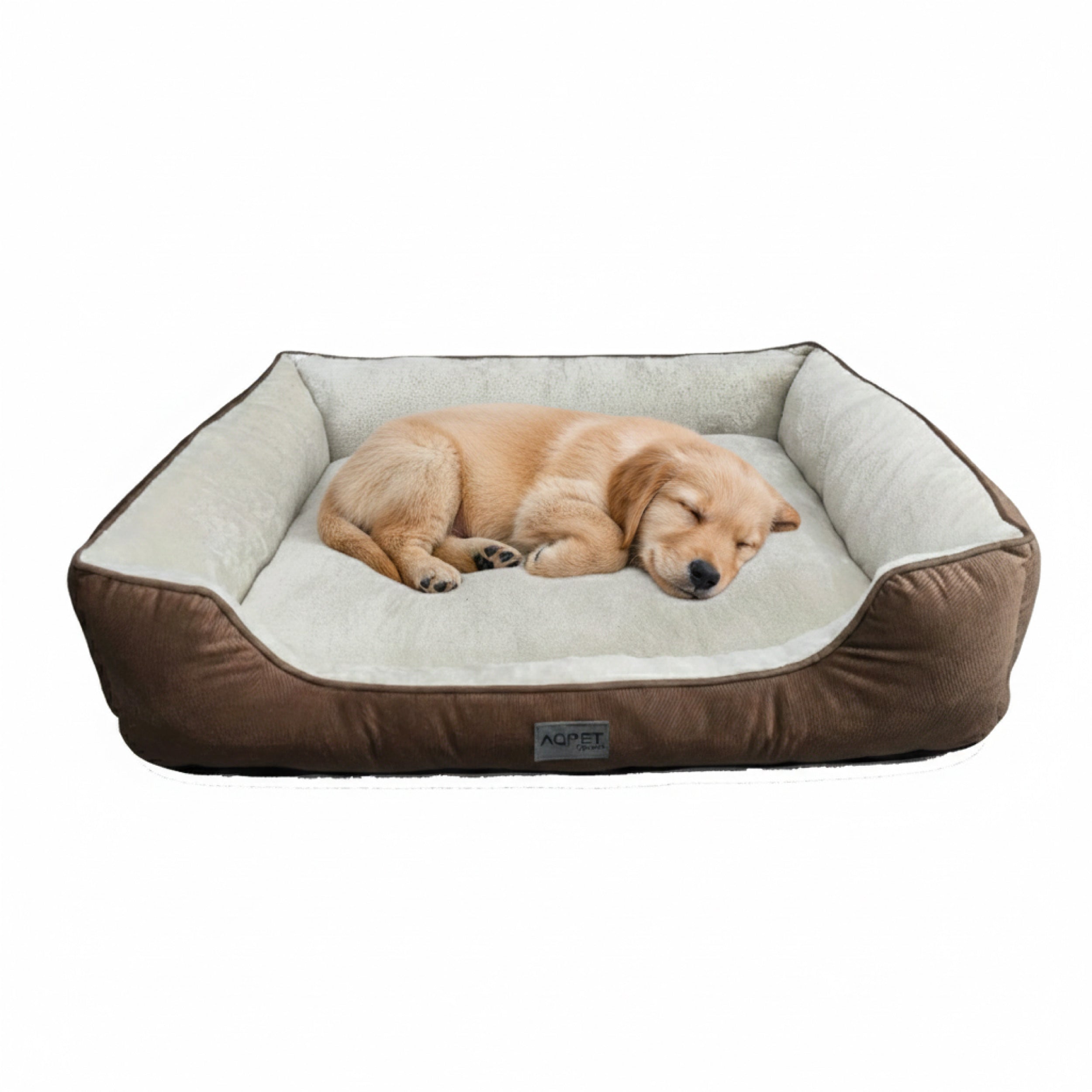 AQPET FRIENDS Cuccia per Cani e Gatti da Interno con Cuscino Morbido – Lavabile con base antiscivolo – Lettino Confortevole per Animali Domestici