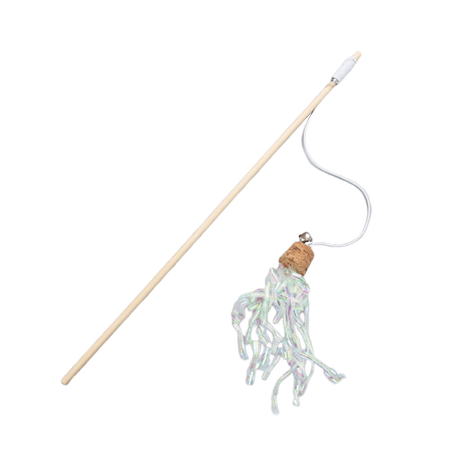 AQPET FRIENDS CAT TOY BASTONCINO CON NAPPA E CAMPANELLINO - 40 CM