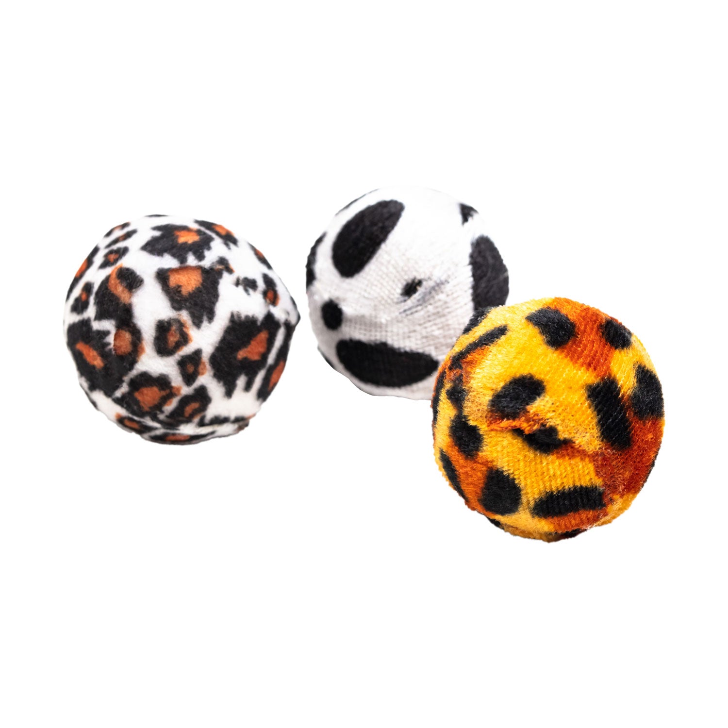 AQPET FRIENDS CAT TOY PALLINE A SONAGLI CON PELUCHE - 3,5 CM