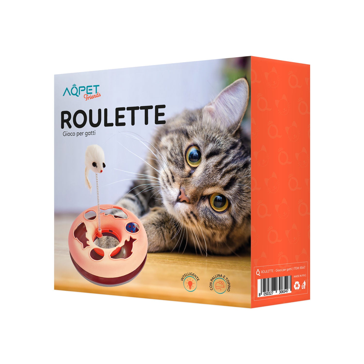 AQPET FRIENDS CAT TOY ROULETTE - 23X7 CM