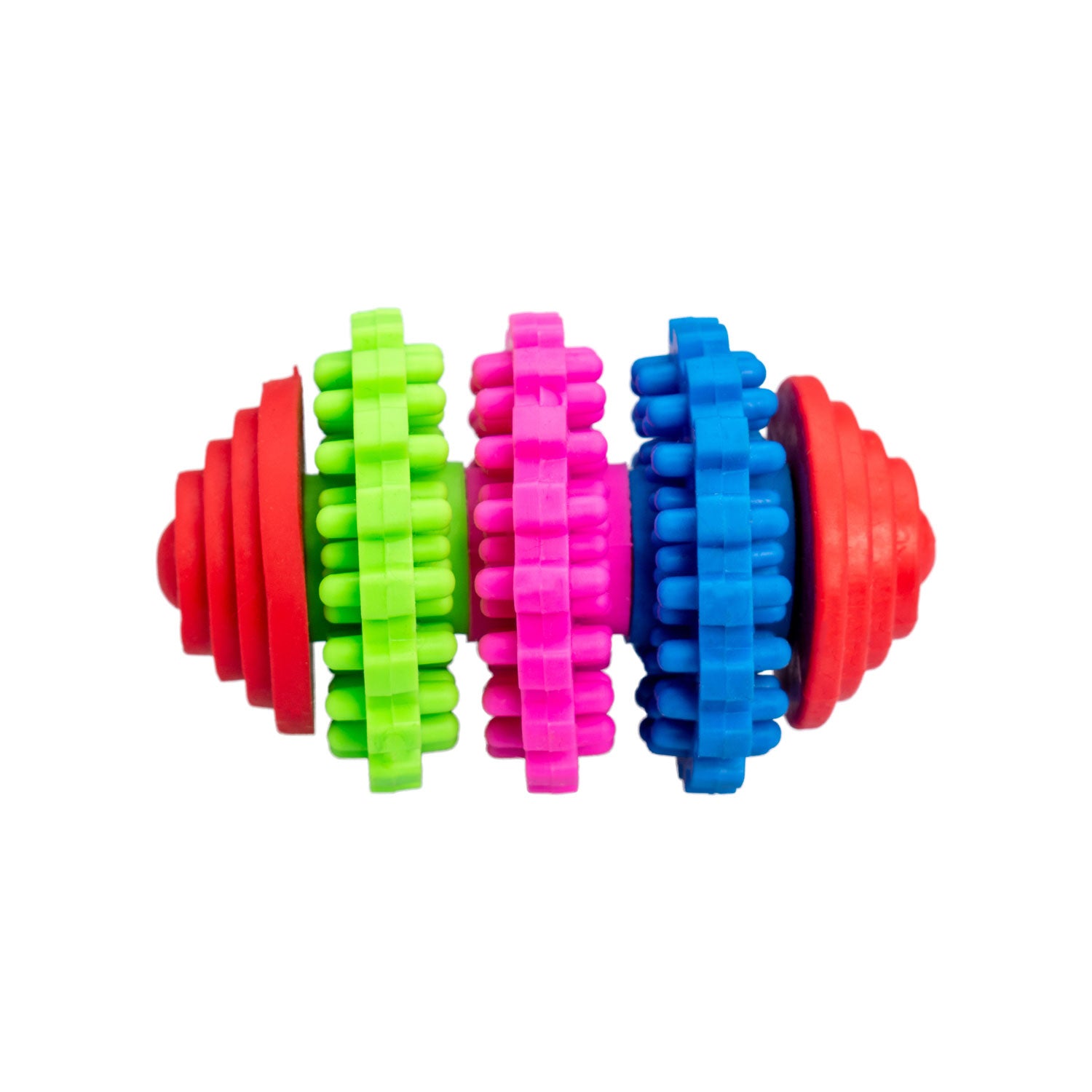 AQPET GIOCHI PER CANE DENTAL CILINDRO COLORATO DI GOMMA