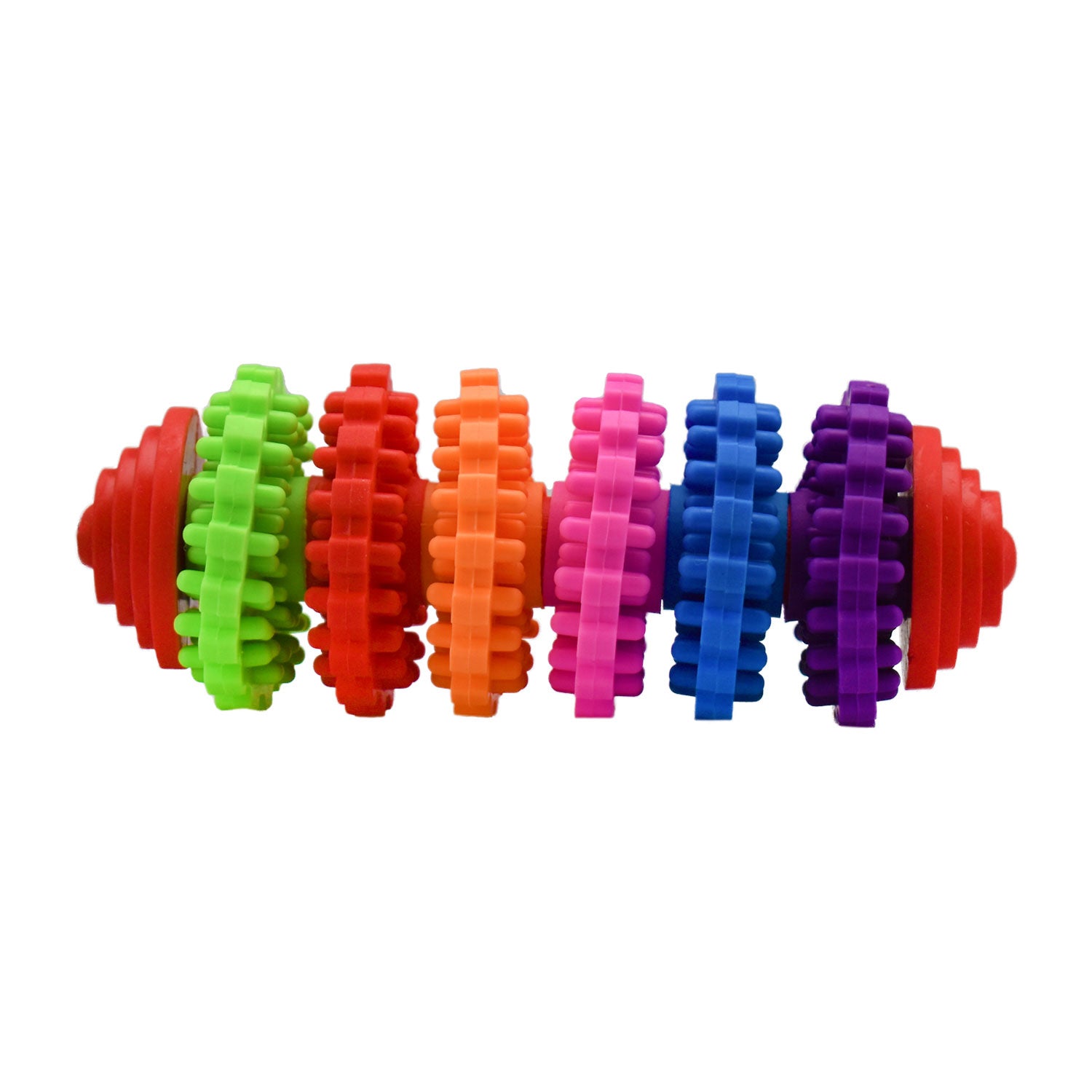 AQPET GIOCHI PER CANE DENTAL CILINDRO COLORATO DI GOMMA