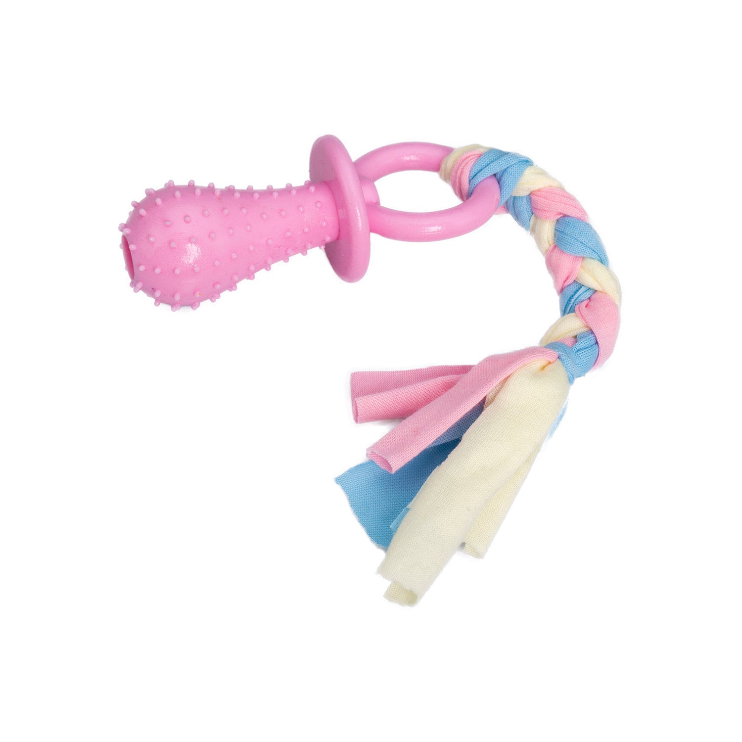 AQPET GIOCHI PER CANE DENTAL CORDA CIUCCIO DI GOMMA 24 X 4 CM