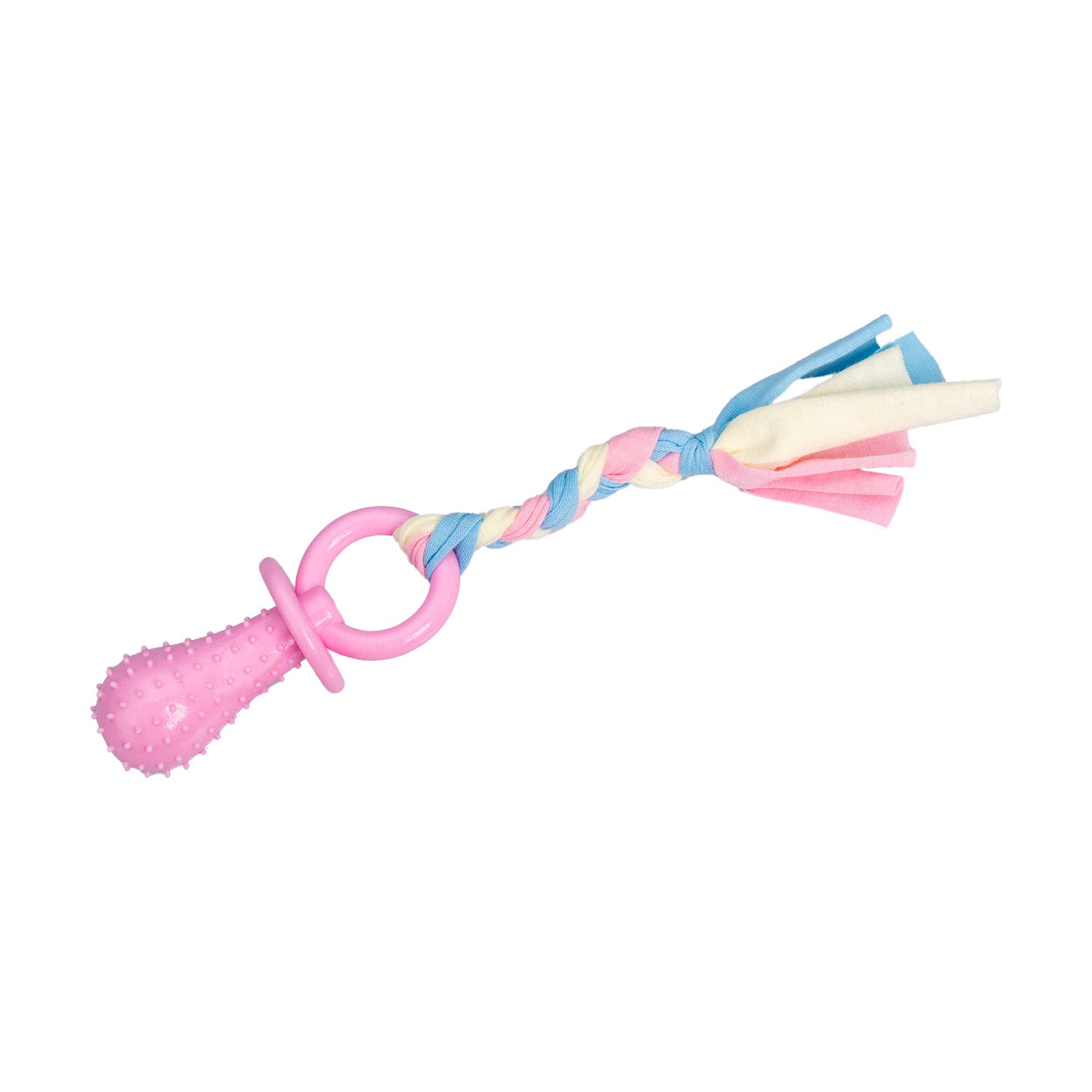 AQPET GIOCHI PER CANE DENTAL CORDA CIUCCIO DI GOMMA 24 X 4 CM