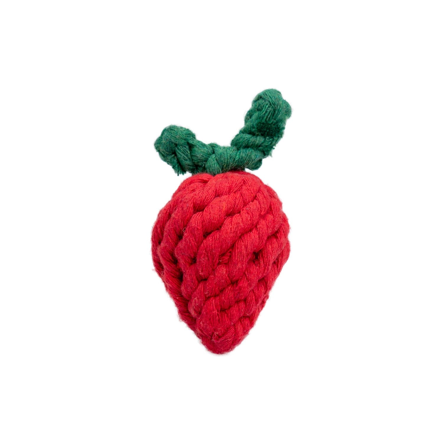 AQPET GIOCHI PER CANE ROPE FRAGOLA DI CORDA IN COTONE 10 X 5.5 CM