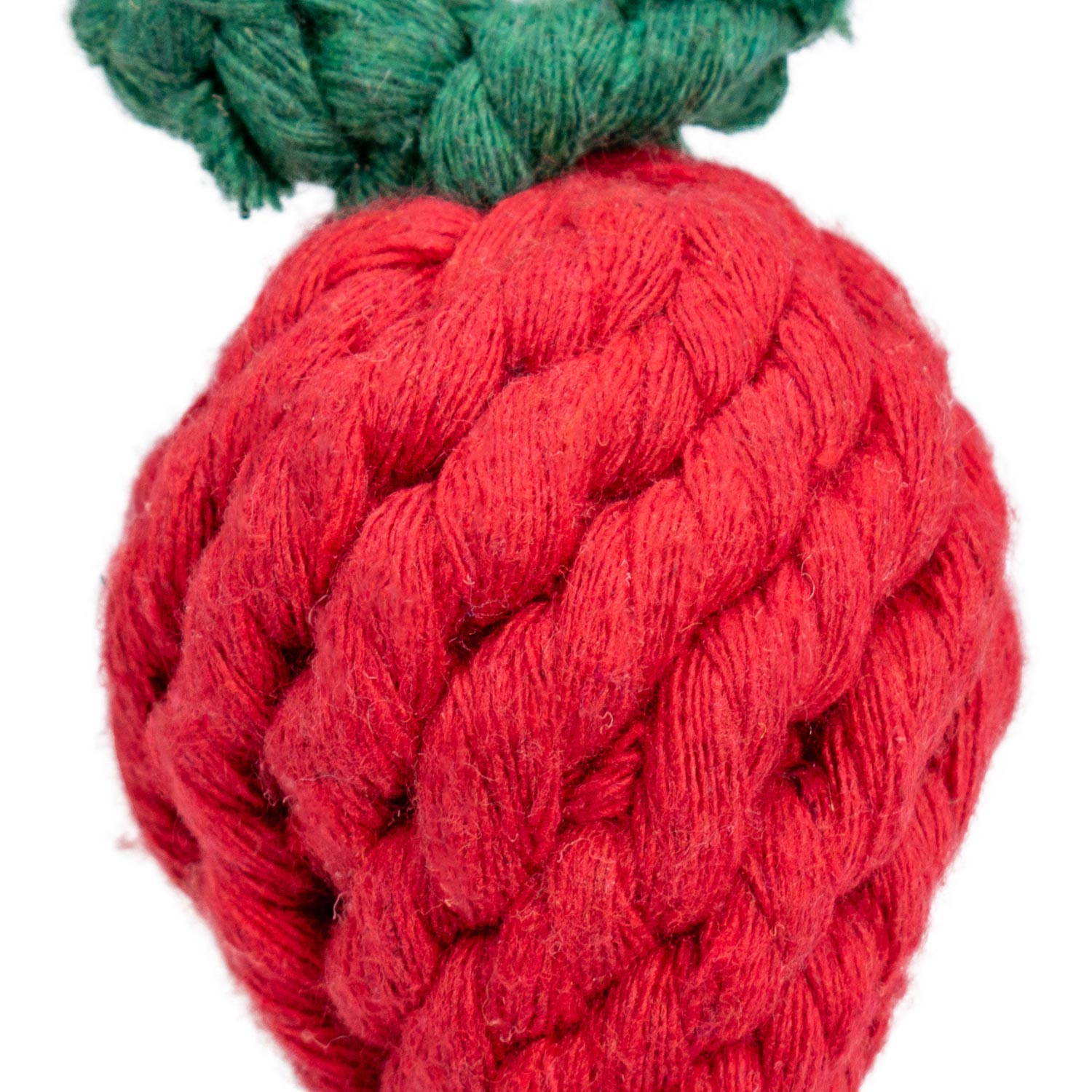 AQPET GIOCHI PER CANE ROPE FRAGOLA DI CORDA IN COTONE 10 X 5.5 CM