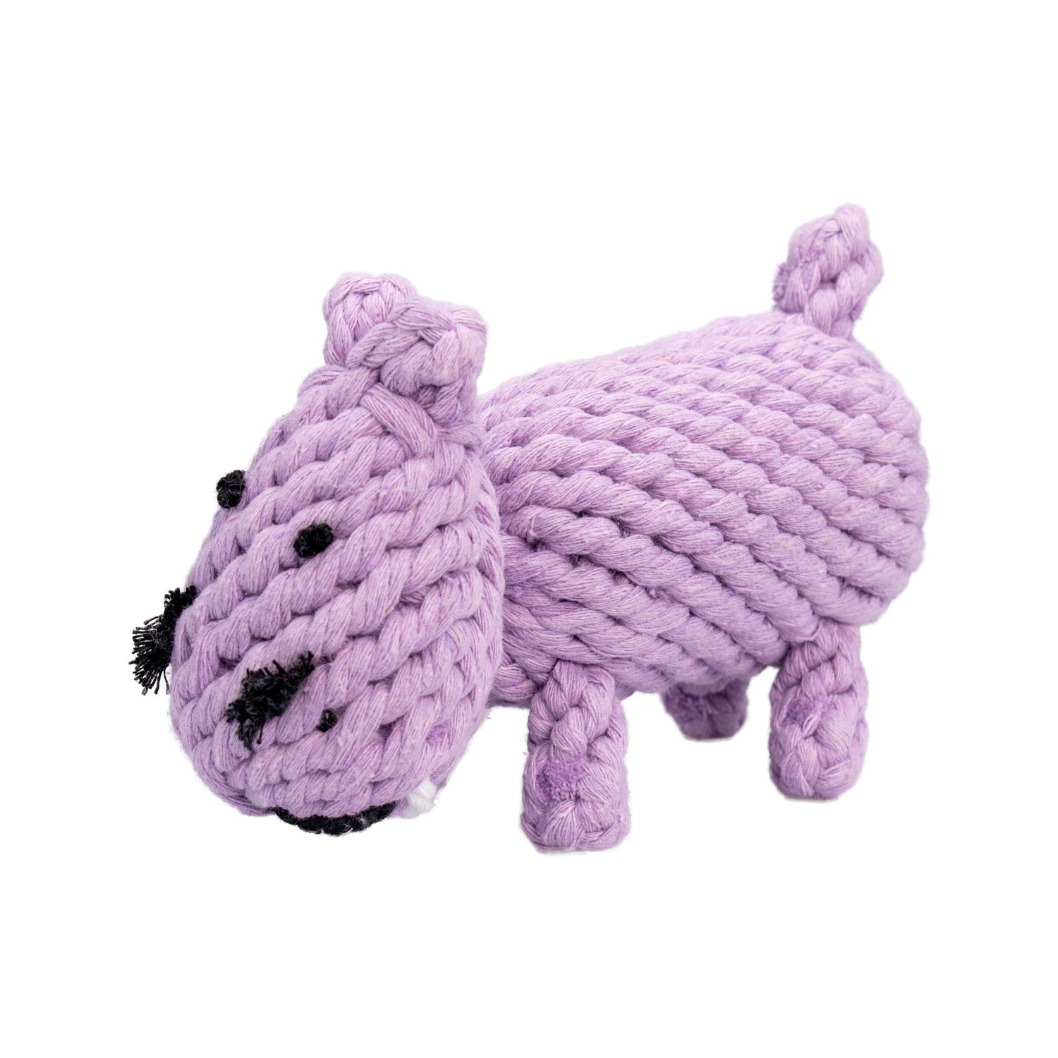 AQPET GIOCHI PER CANE ROPE IPPOPOTAMO DI CORDA IN COTONE 18 X 12 CM