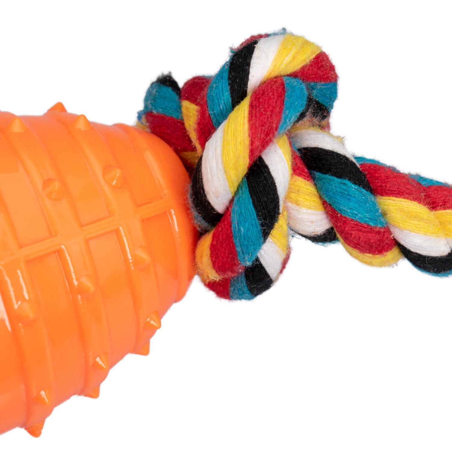 AQPET GIOCHI PER CANE SMARTY CORDA E PALLA OVALE DI GOMMA 38 CM