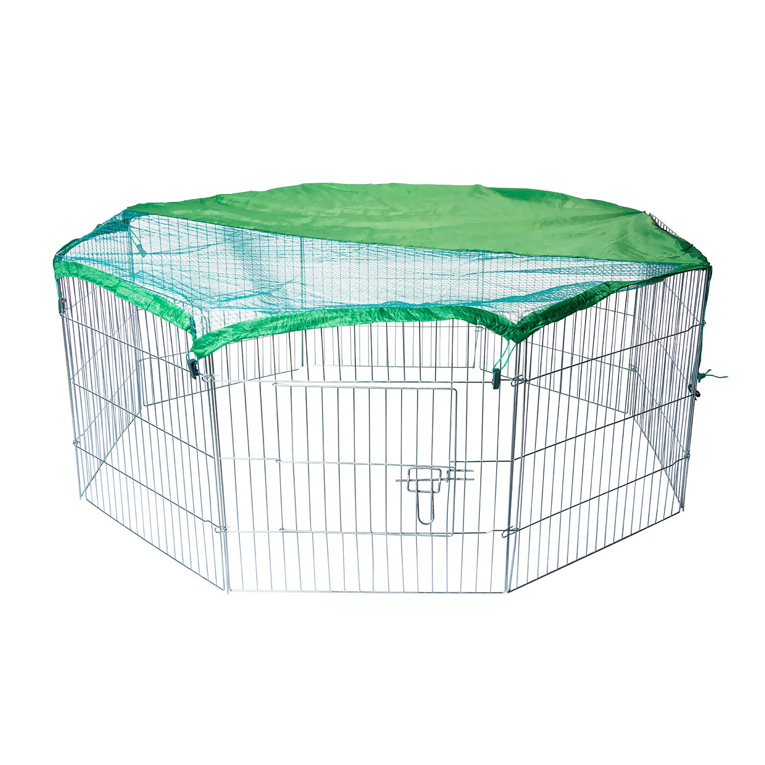 AQPET FRIENDS RECINTO BOX IN FERRO 60X60 CON RETE PARASOLE CM 8 PEZZI