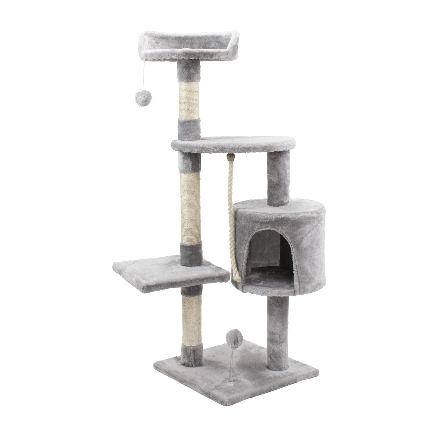 AQPET FRIENDS TIRAGRAFFI AMSTERDAM IN SISAL 112 CM GRIGIO