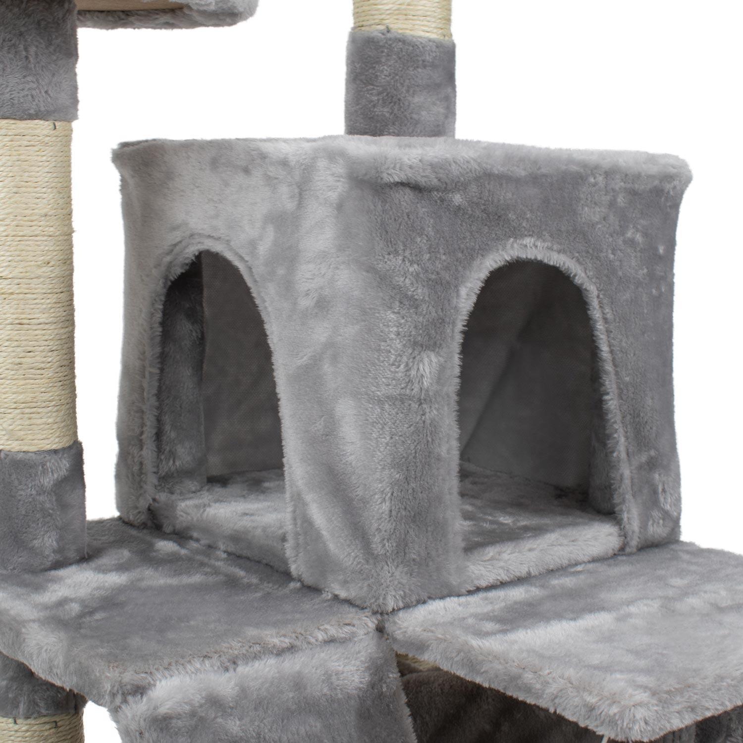 AQPET FRIENDS BERLIN SISAL SCRATCHING POST 135 CM GREY