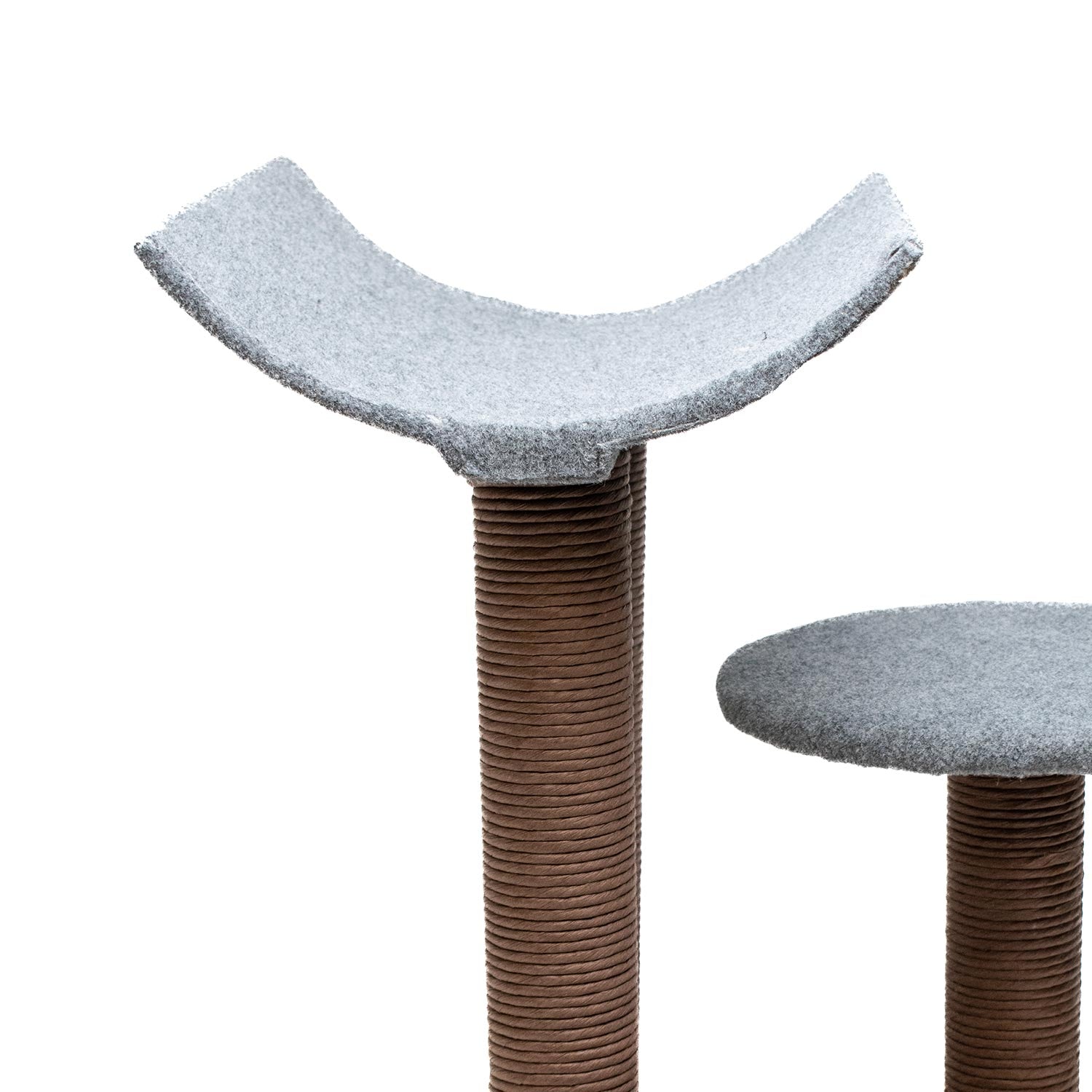 AQPET FRIENDS LISBON SCRATCHING POST - 58CM GREY