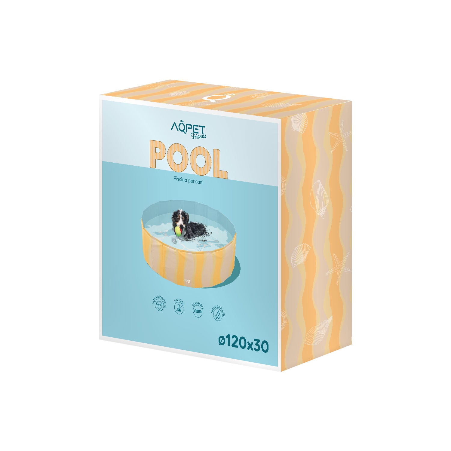 AQPET FRIENDS POOL PISCINA CANE - SEA