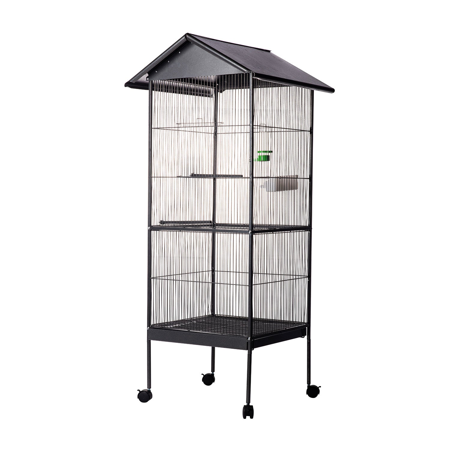 AQPET FRIENDS VOLIERA CON TETTO PARAPIOGGIA 162X52X52CM