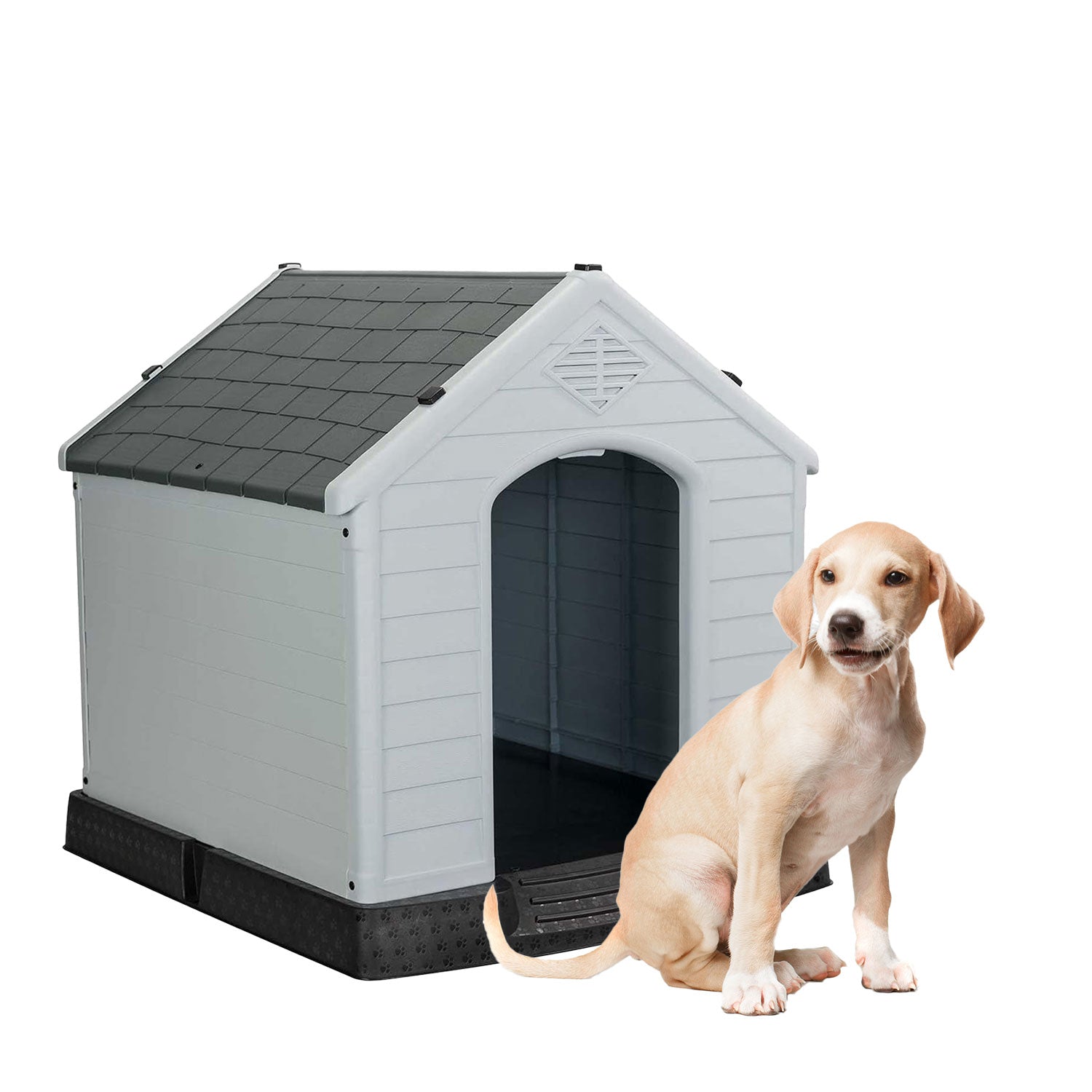 AQPET FRIENDS CHALET PLASTIC DOG HOUSE