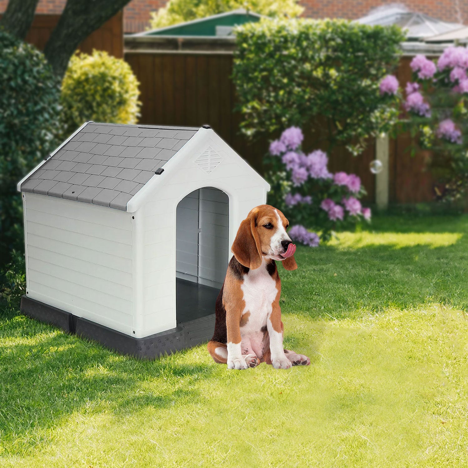 AQPET FRIENDS CHALET PLASTIC DOG HOUSE