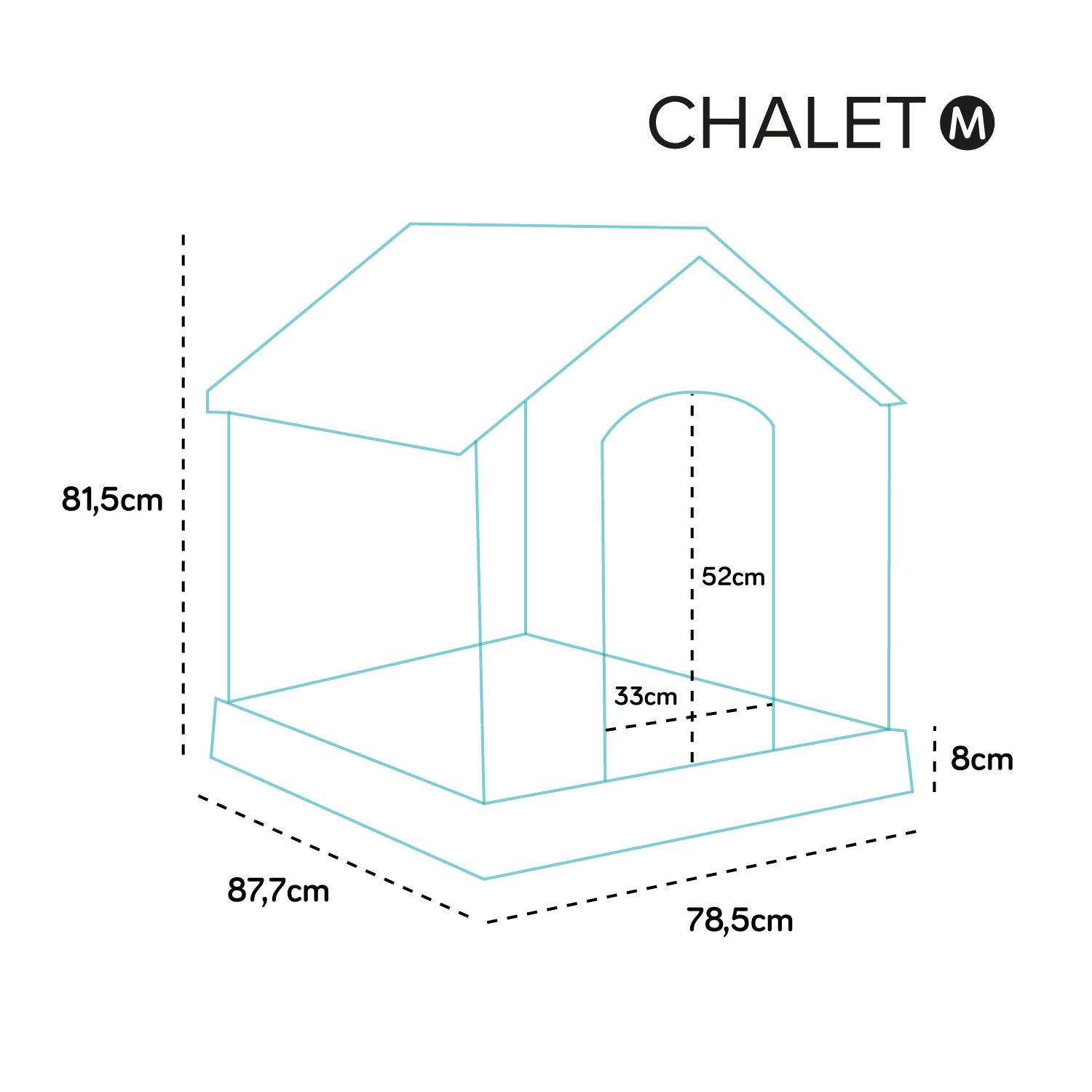 AQPET FRIENDS CHALET PLASTIC DOG HOUSE