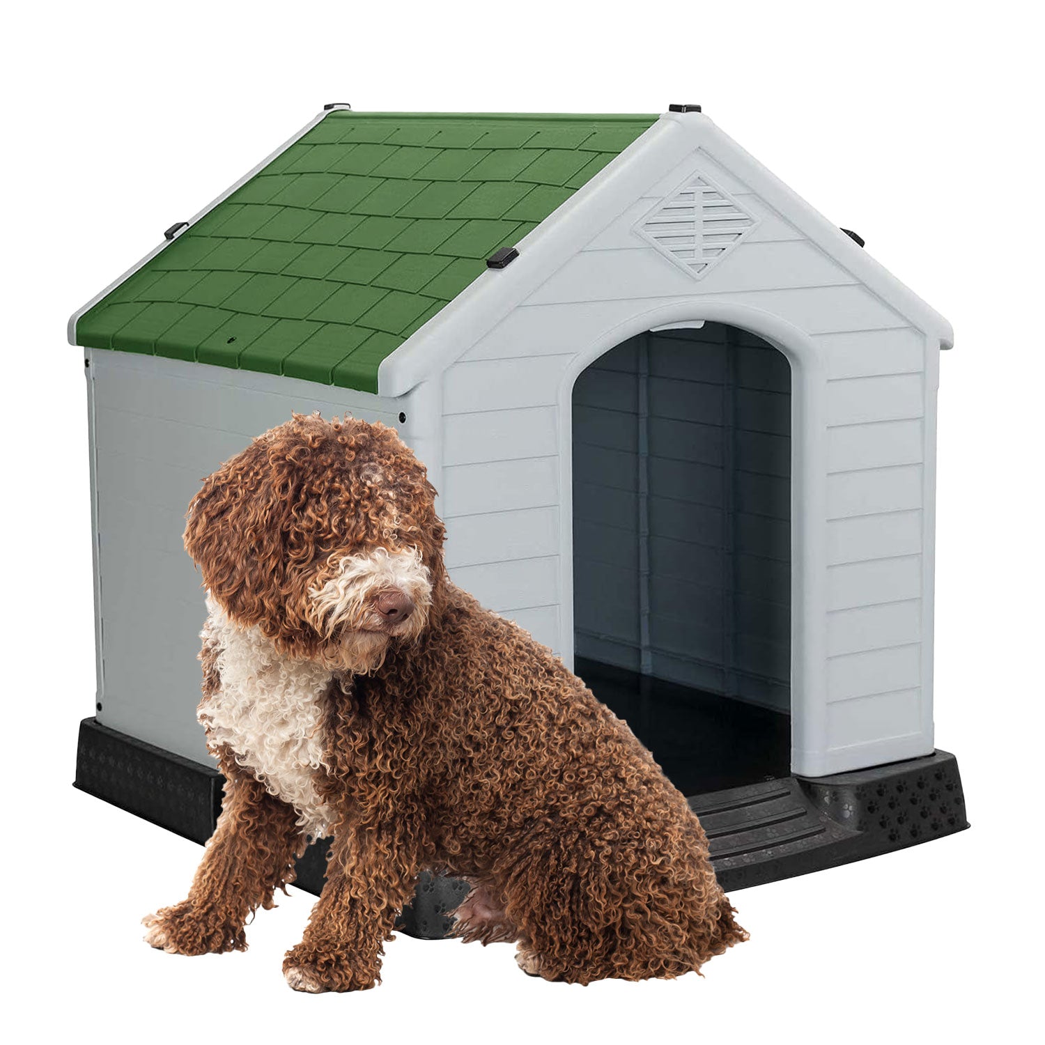 AQPET FRIENDS CHALET PLASTIC DOG HOUSE