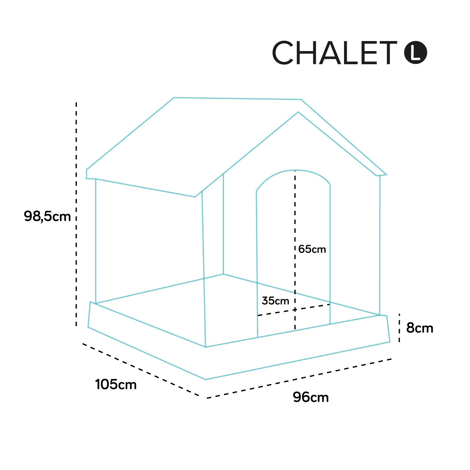 AQPET FRIENDS CHALET PLASTIC DOG HOUSE
