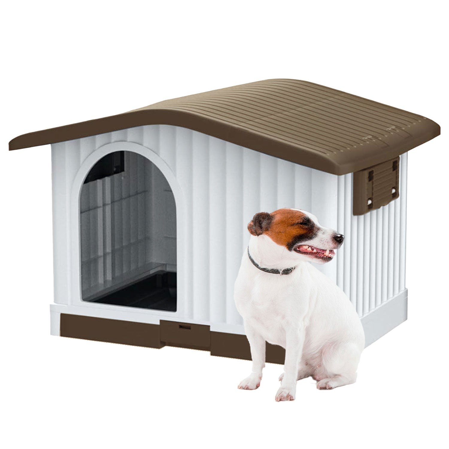 AQPET FRIENDS VILLA CUCCIA IN PLASTICA - 87 X 74 X 61 H COLORE MARRONE