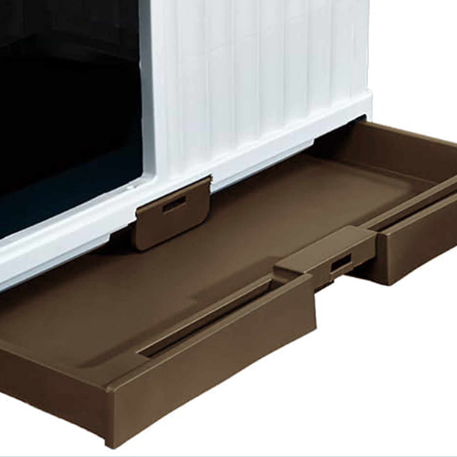 AQPET FRIENDS VILLA PLASTIC KENNEL - 87 X 74 X 61 H BROWN COLOR